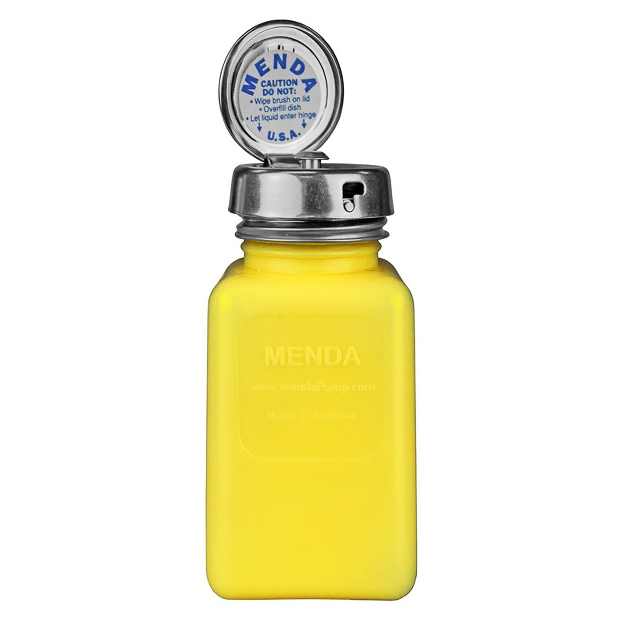ESD Dispenser Bottle durAstatic, 180 ml, with Pure-Take pump, Yellow - Desco 35268