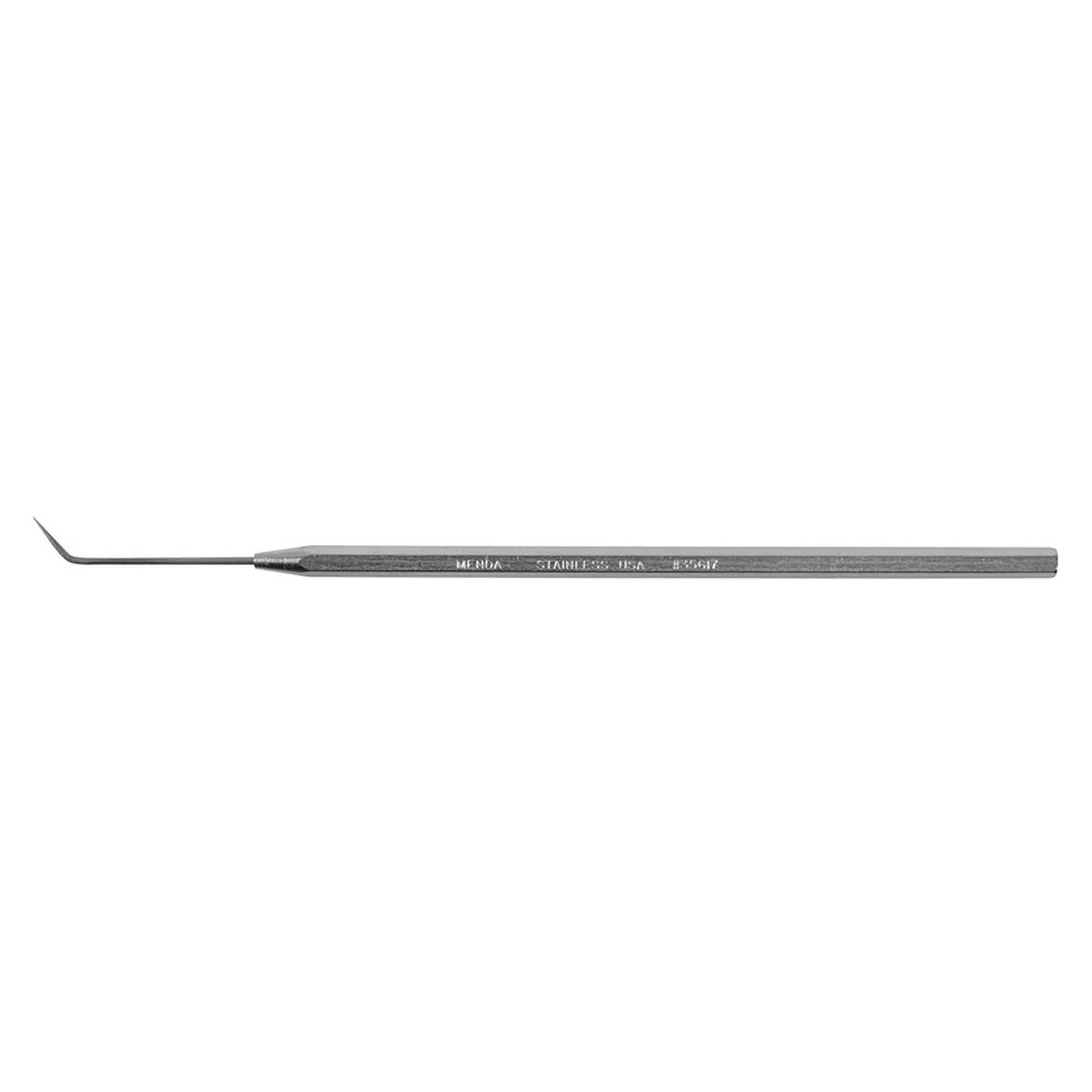 Sonde de soudage en acier inoxydable, coudée 50°, 138 mm, manche hexagonal, conductrice - Desco 35617