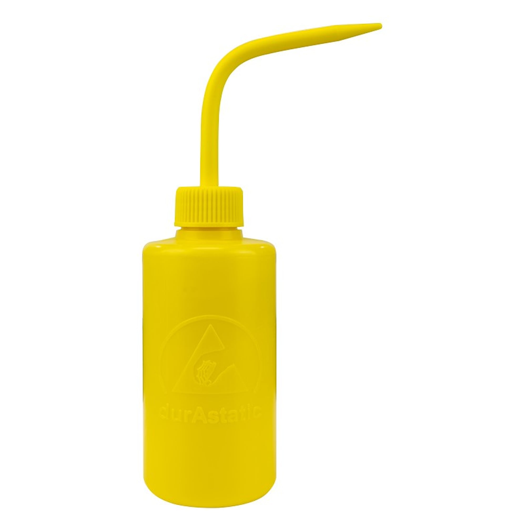 Spritzflasche durAstatic 240 ml, gelb, mit Schwanenhals, ableitfähig - Desco 35790