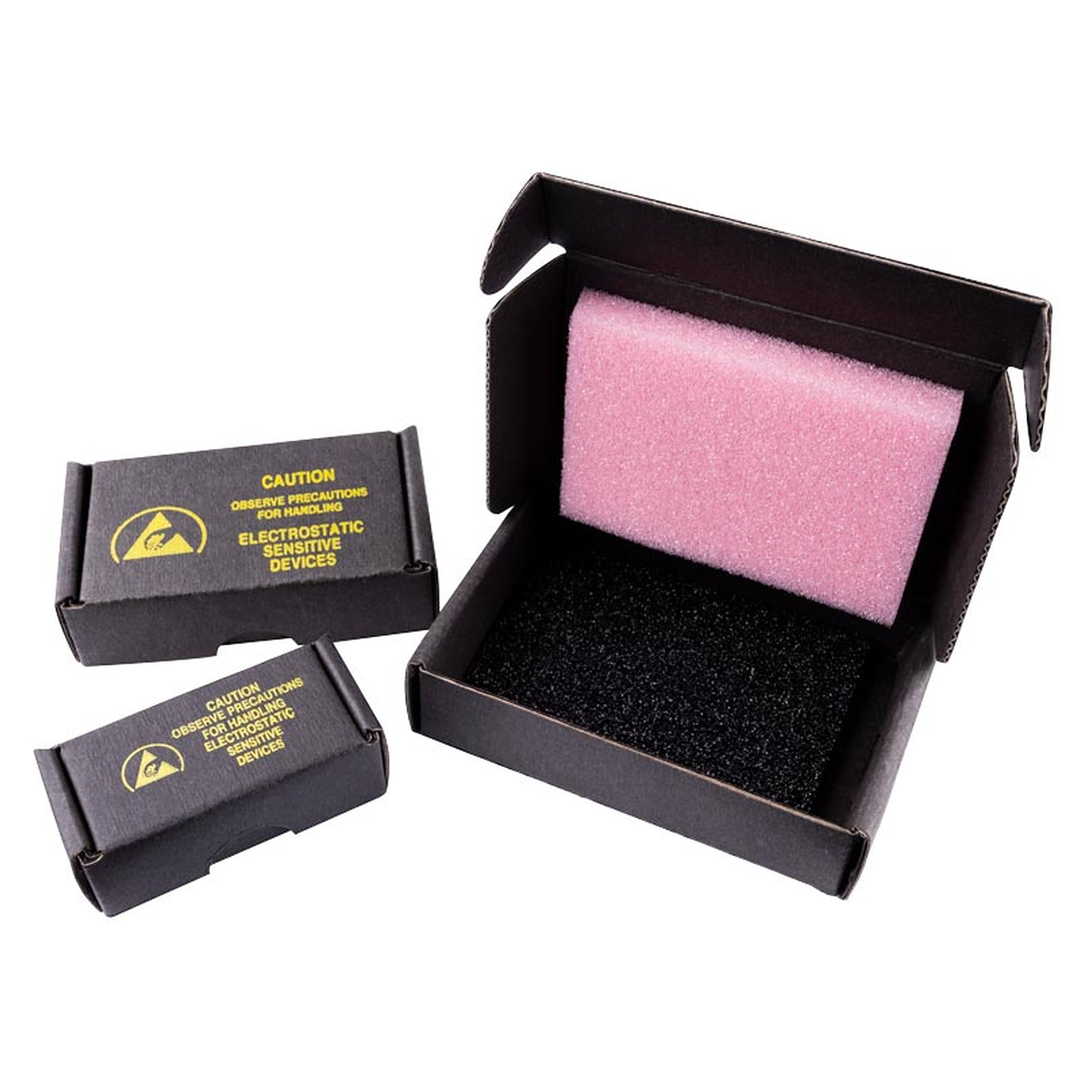 ESD Small Component Shipper with Foam, Shielding, Inside 64 x 32 to 178 x 89 mm - Desco