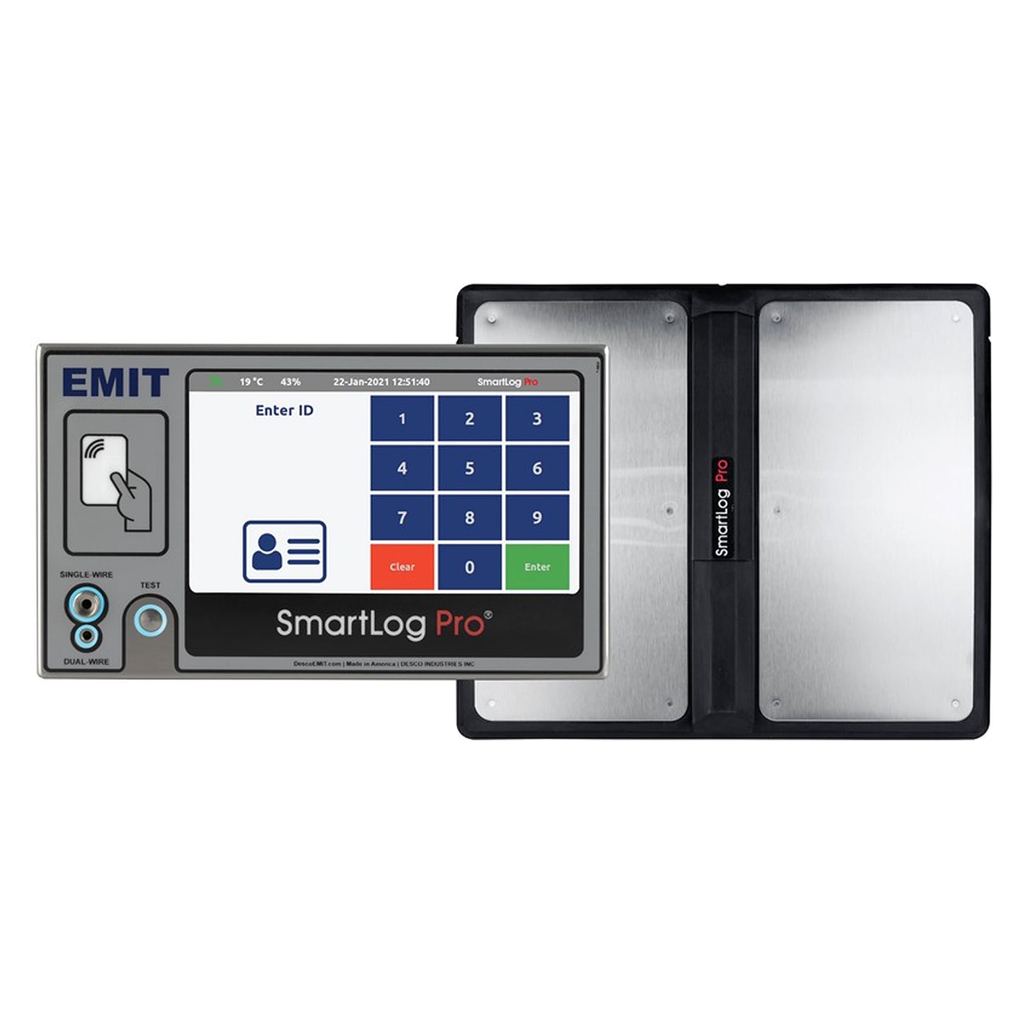 ESD Personnel Tester SmartLog Pro 2 with Access Control, with Wi-Fi, without Power Cord - Desco 50181