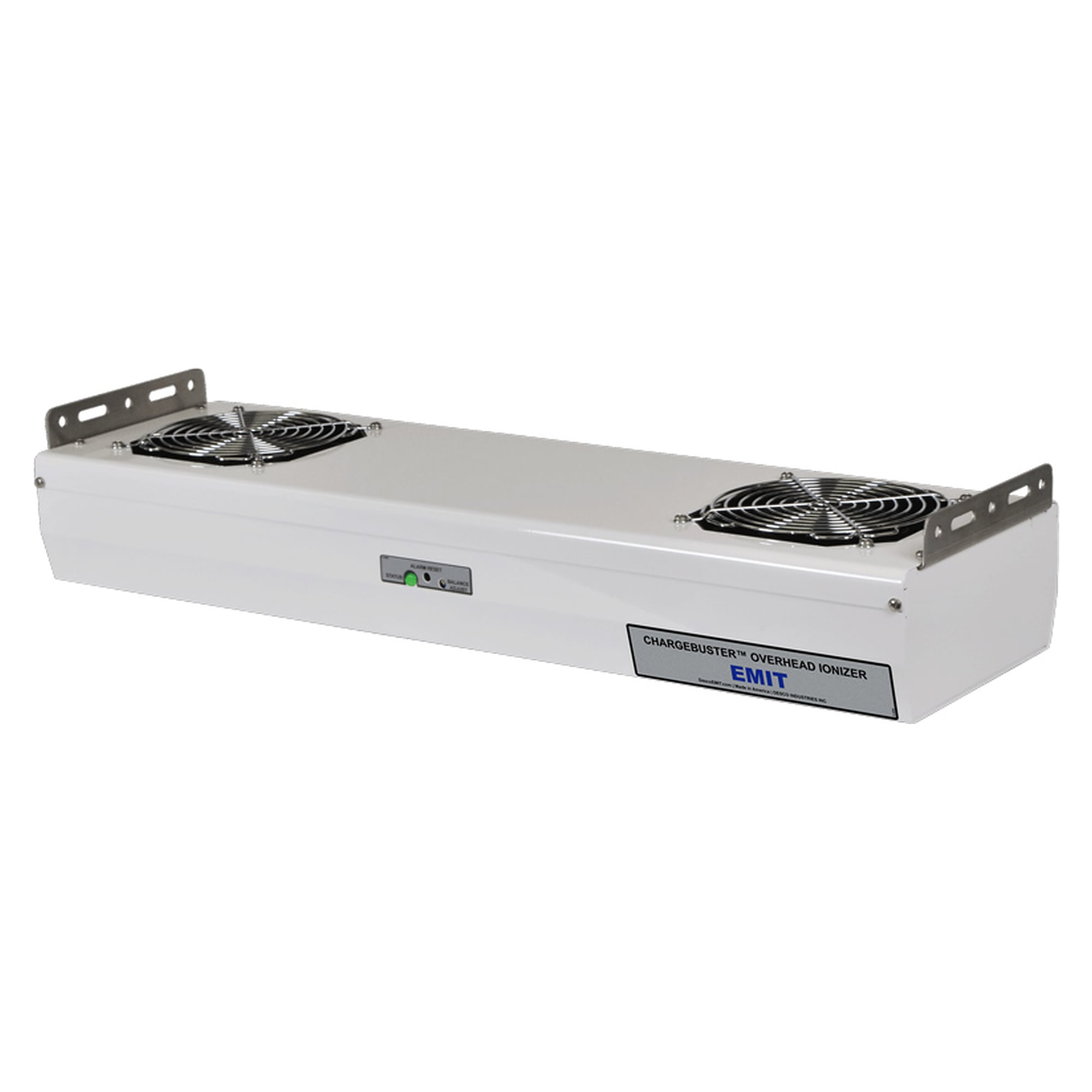 Ioniseur ESD plafonnier Chargebuster, 2 ventilateurs, 24 pouces, 220 V CA, sans cordon - Desco 50682