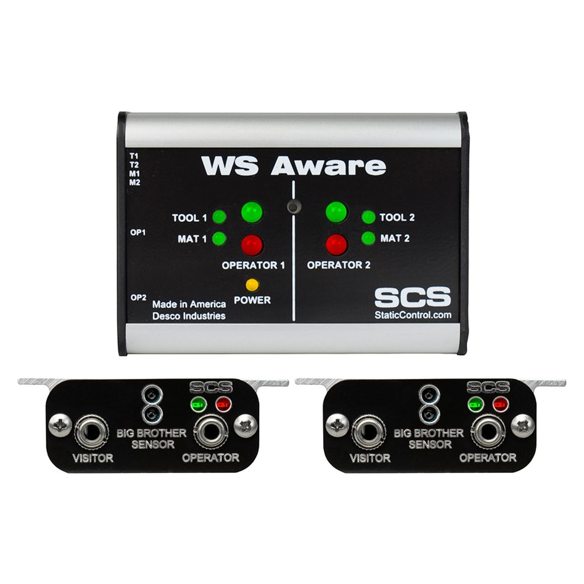 WS Aware Monitor for 2 Workstations with Big Brother Remotes, Ethernet - Desco 770068