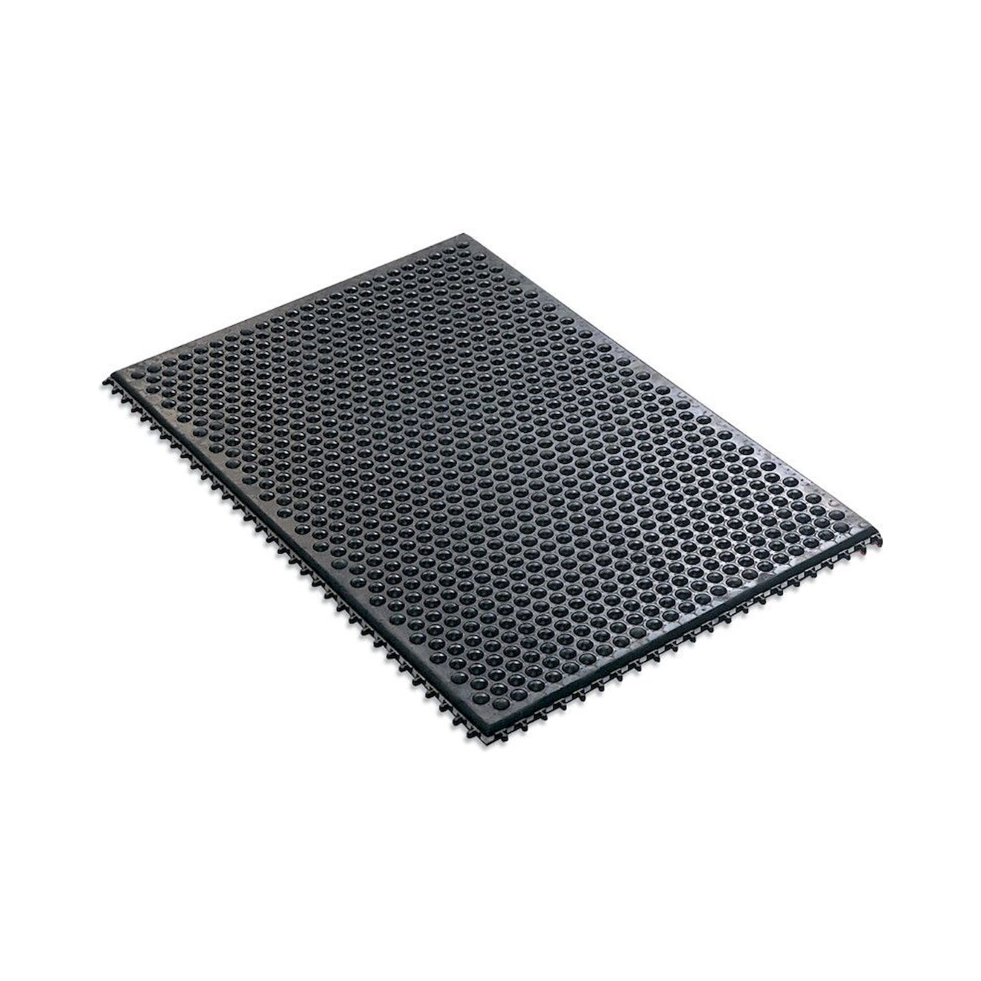 DESCO 80650. Statfree i™ Conductive Interlocking Rubber, 12.7MM x 0.6M x 0.9M, Black