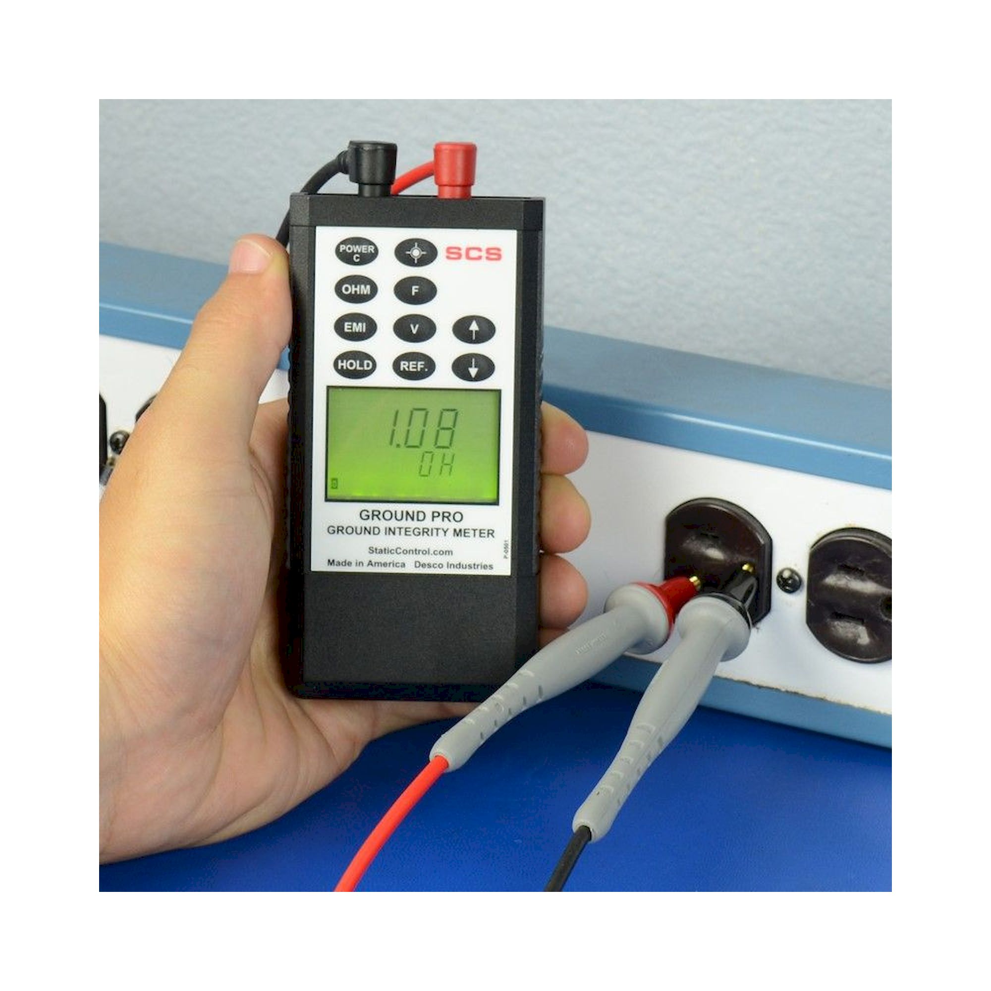 Ground Pro Meter pour controler l'impedance de terre et les sources EOS - Desco CTM051