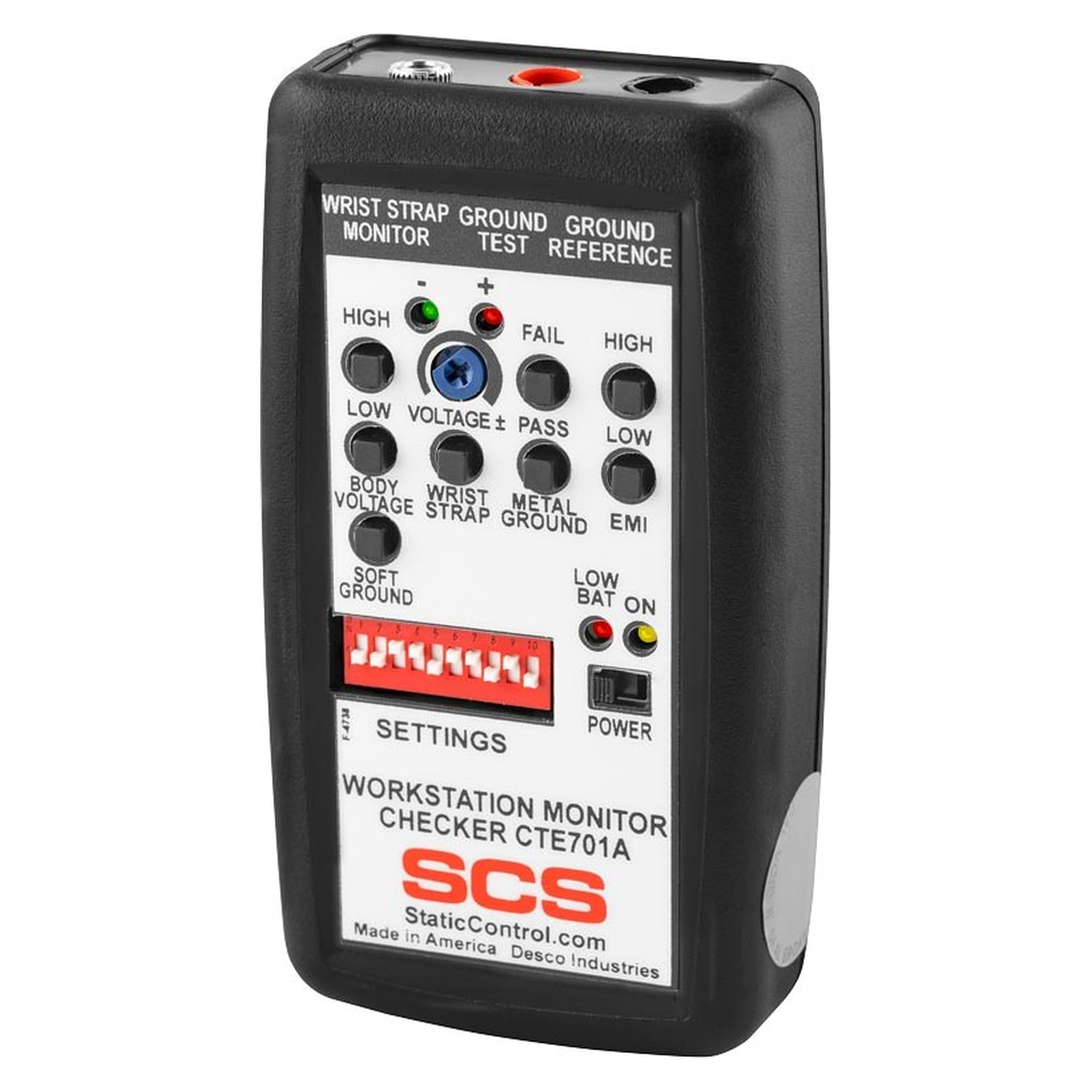 Verification Tester for Continuous Monitors, Workstation Monitor Checker - Desco CTE701
