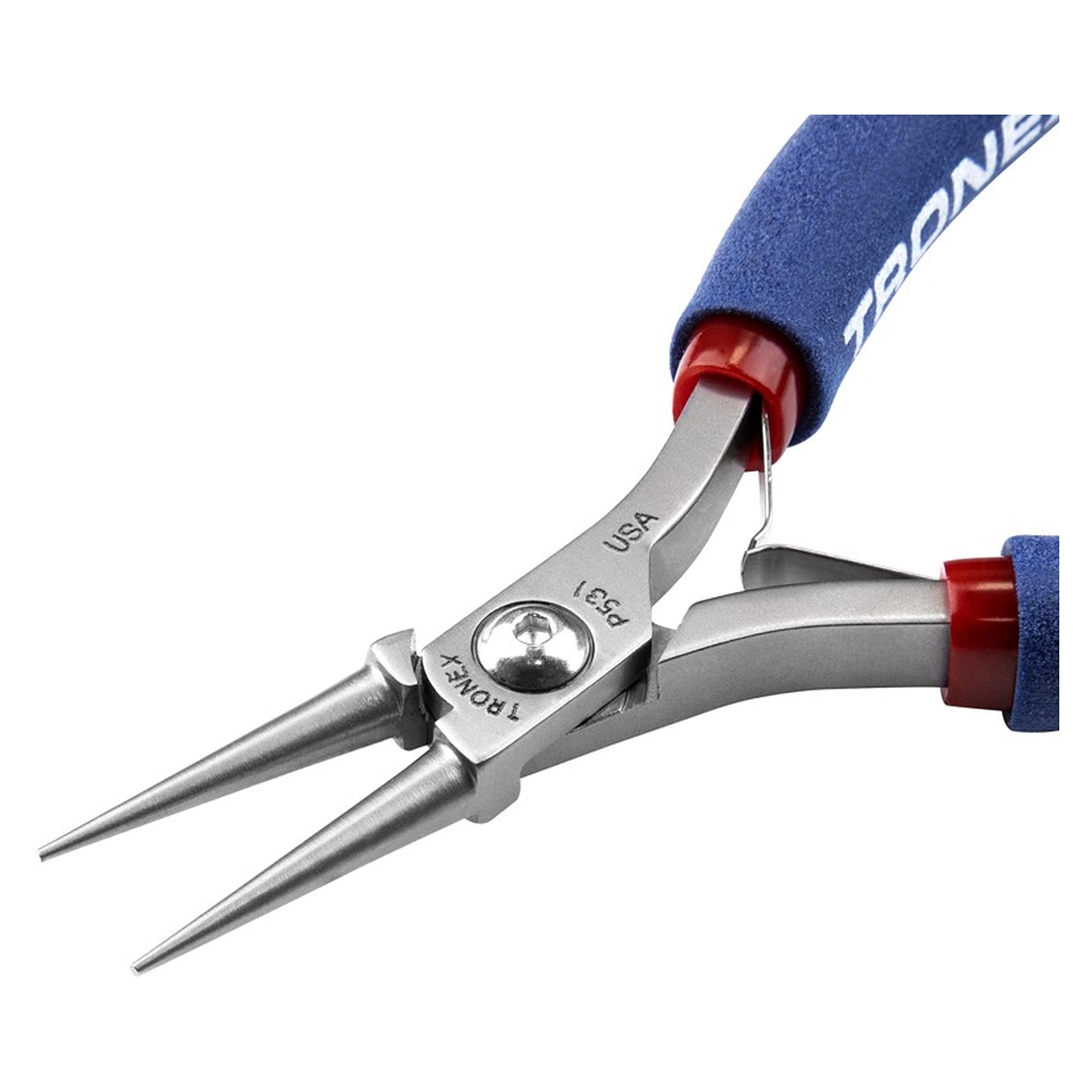Round Nose Pliers Long Jaw, ESD Safe, 137 mm, Standard Handle - Desco P531