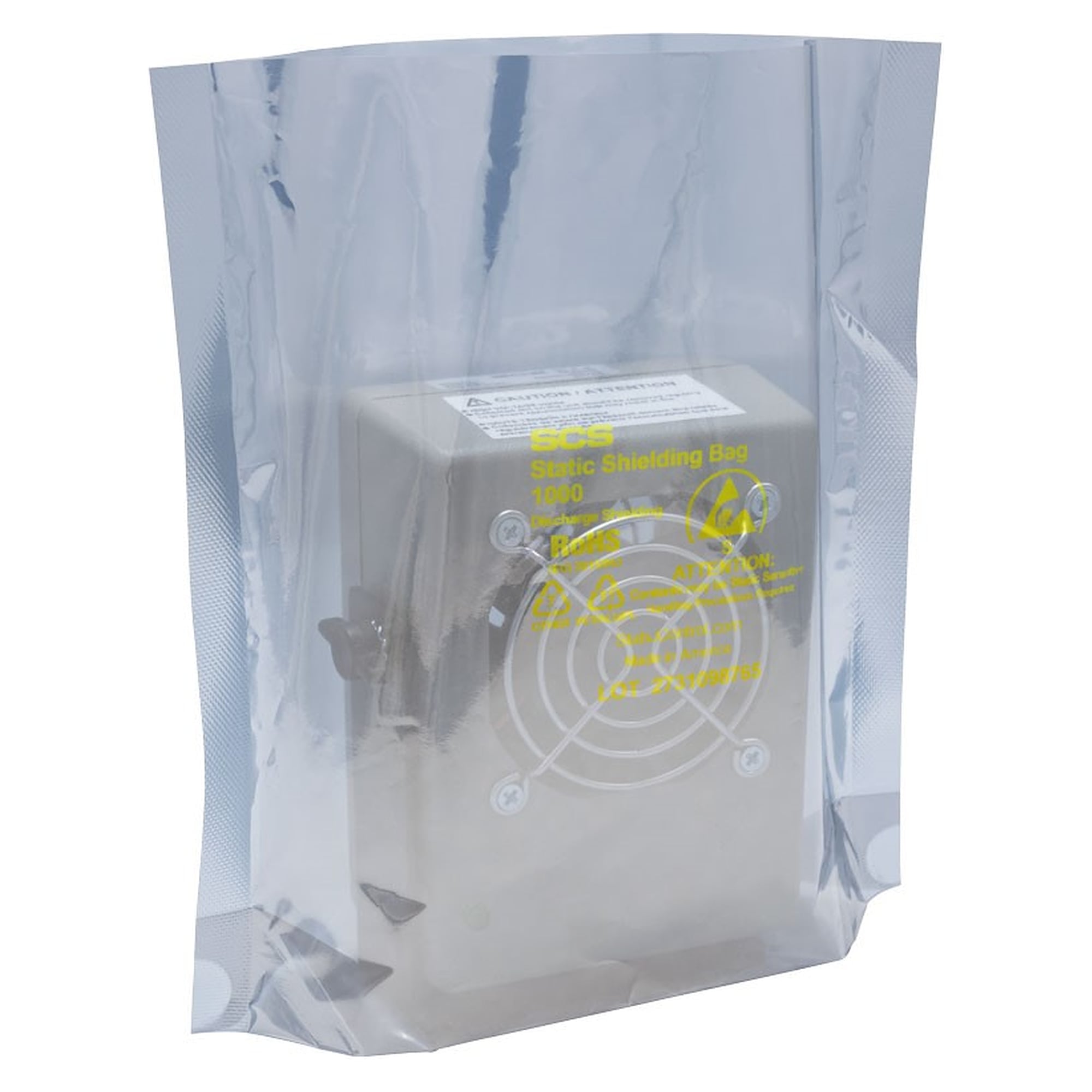 Sachet à fond plat Metal-In série 1000, ouvert, 215 x 455 x 75 mm, lot de 100 - Desco SU1008.5183