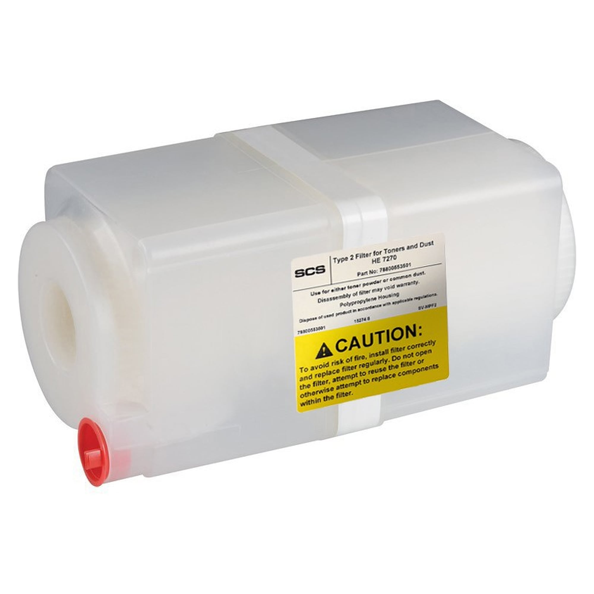 Replacement Filter Type 2 for Toner and Dust, Pleated Filter in Plastic Housing - Desco SV-MPF2