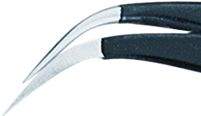 Präzisionspinzette Professional ESD Typ 7a, rund gebogen feine Spitze, 120 mm - Wiha 32335