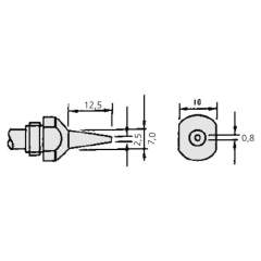 DIC 50-01-11. Desoldering nozzle for SC-7000Z 0.8 mm