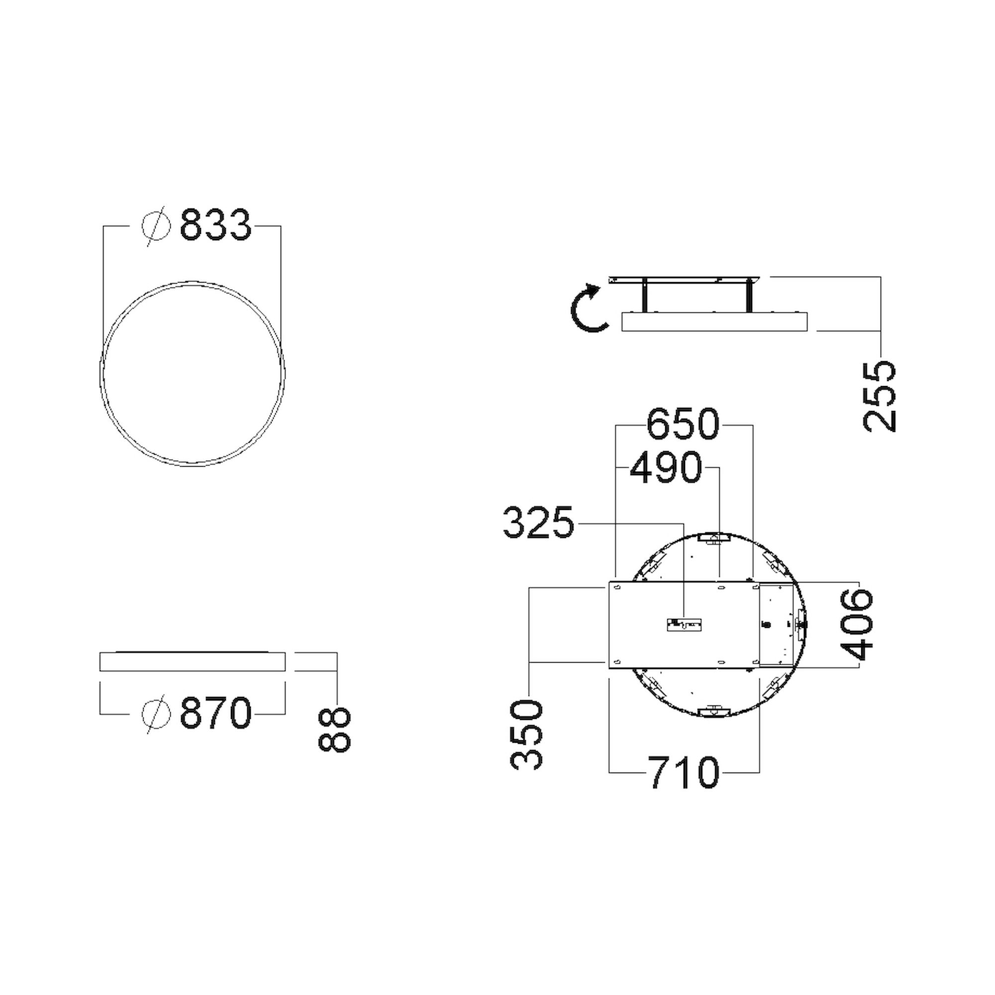 Glamox C90-S870 Anbauleuchte, 11098 lm, 3000 K
