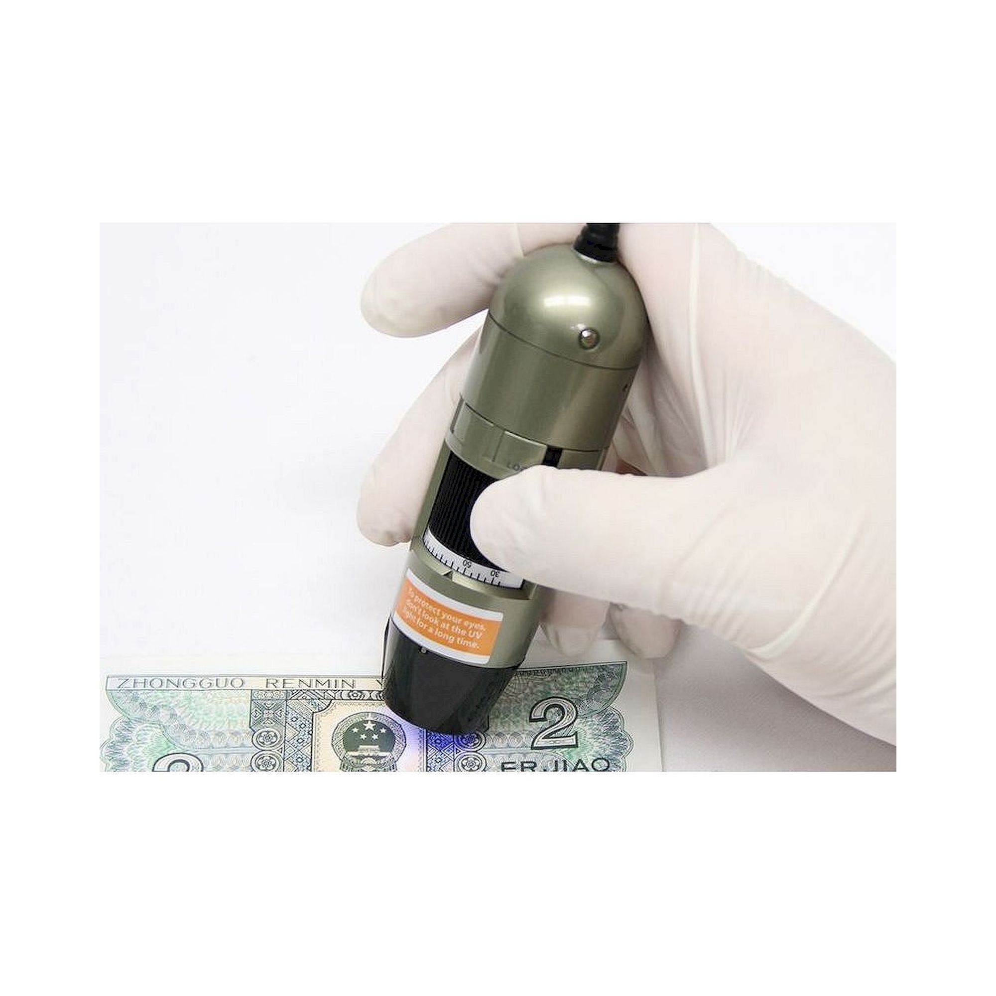 Microscope USB à fluorescence 1,3 MP 10-70x et 200x UV 400nm - Dino-Lite AM4113FVT
