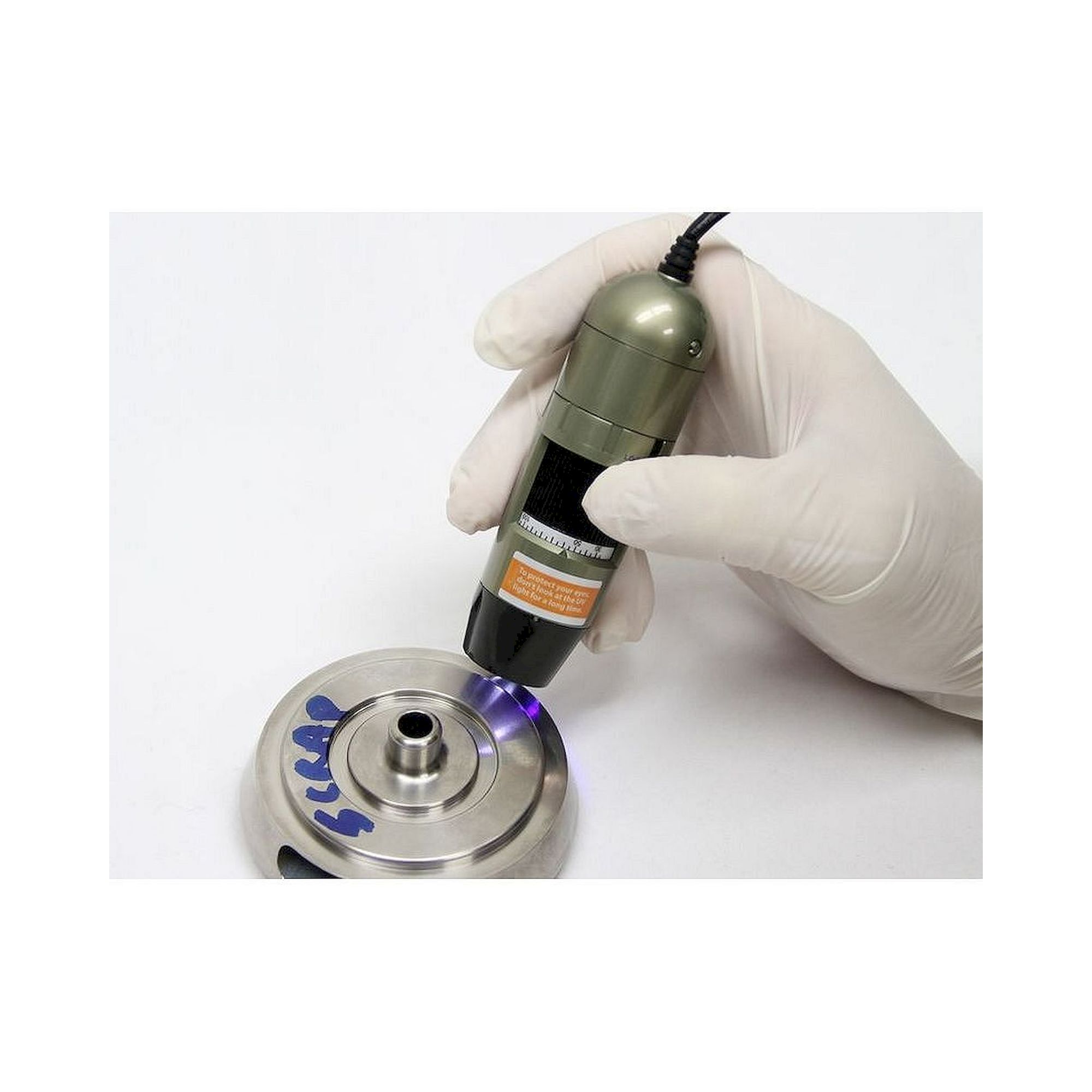 USB Microscope 1.3 MP 10-70x 200x Switchable White and UV 375nm - Dino-Lite AM4113T-FV2W