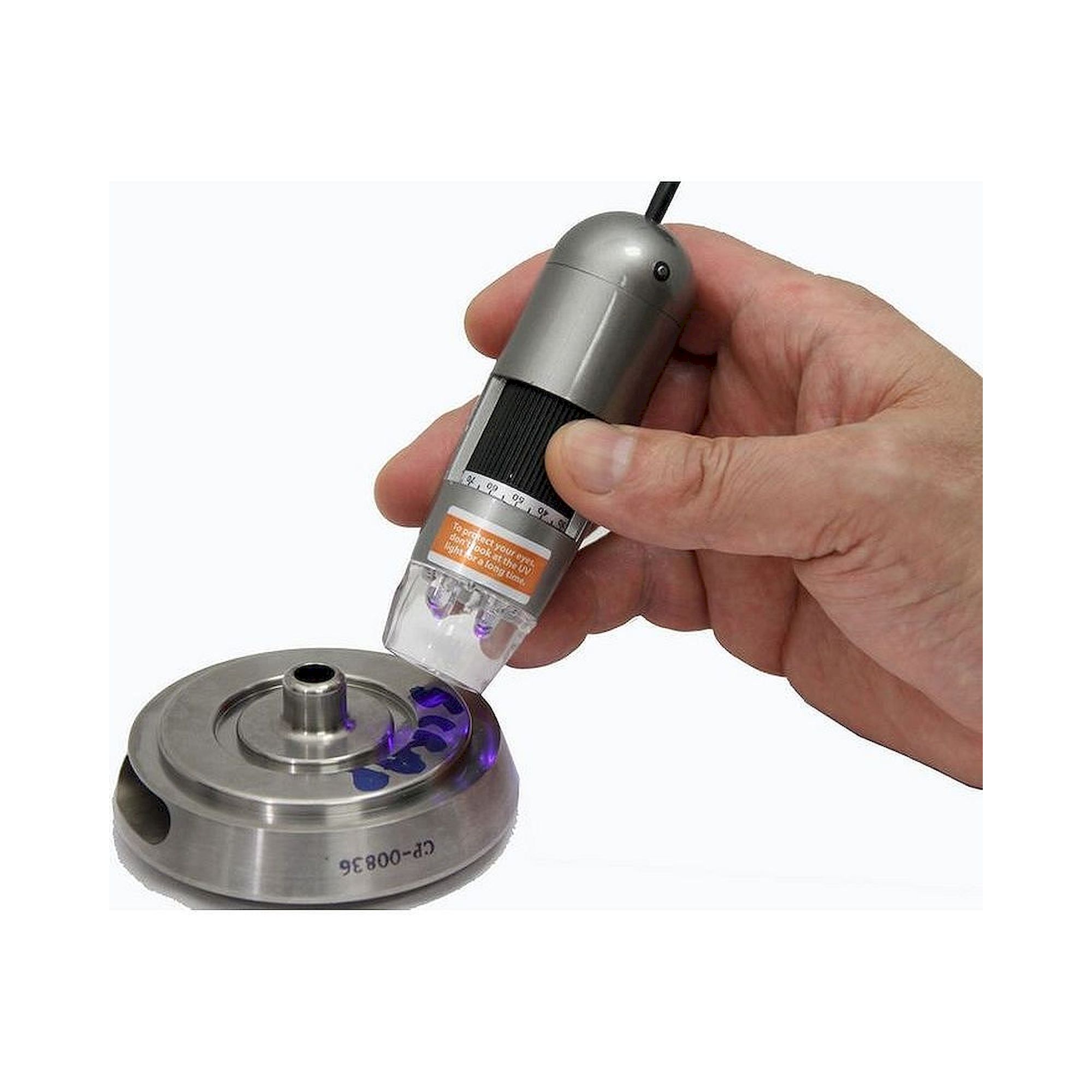 USB-Mikroskop 1,3 MP 10-70x 200x umschaltbar Weiß und UV 400nm - Dino-Lite AM4113T-FVW
