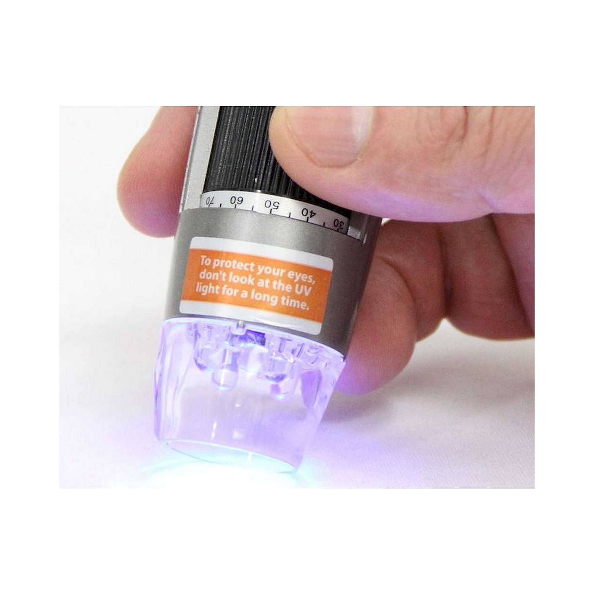 USB-Mikroskop 1,3 MP 10-70x 200x umschaltbar Weiß und UV 400nm - Dino-Lite AM4113T-FVW