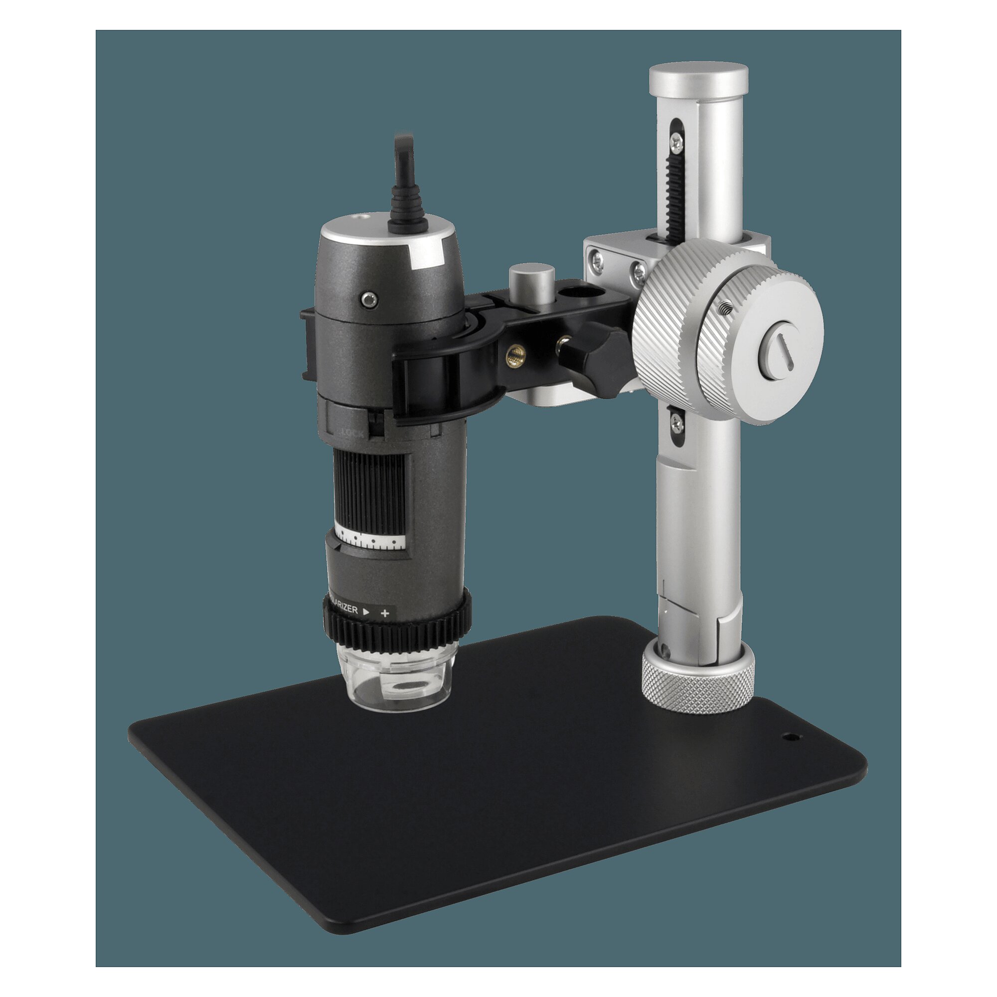 Compact stand with 30 degree tilt and fine focus - Dino-Lite RK-05F