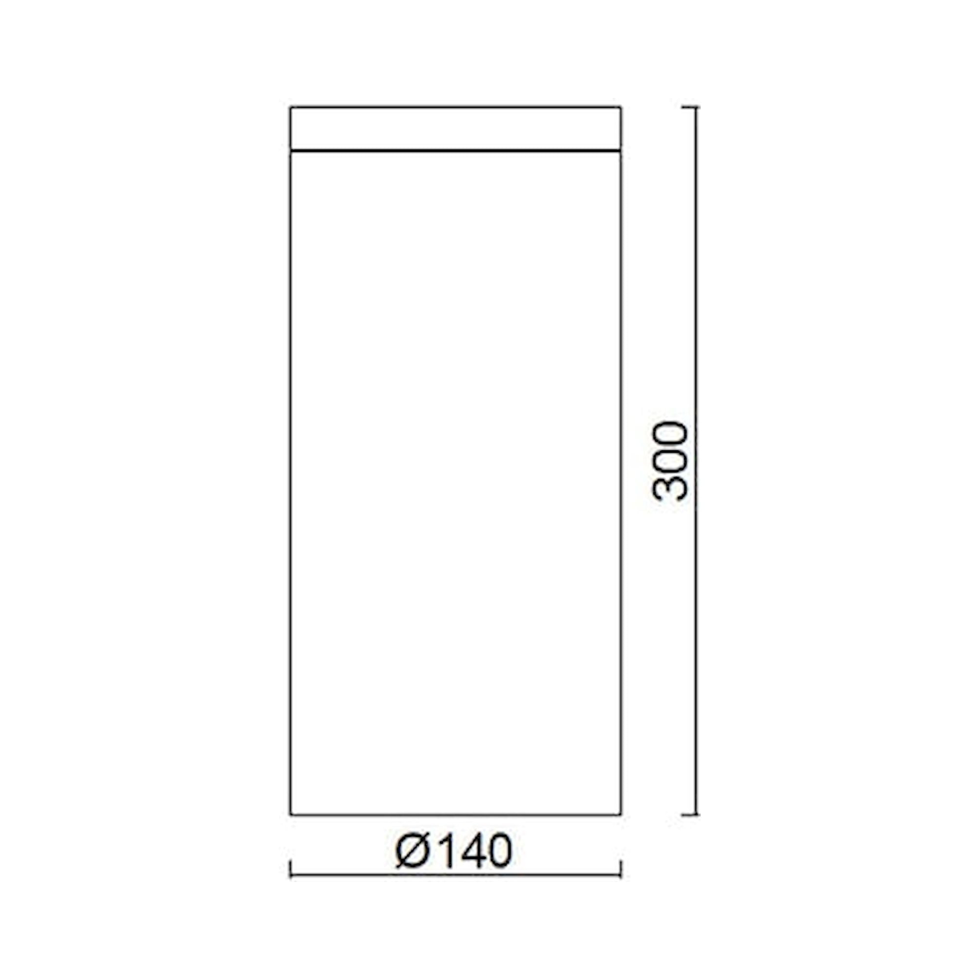 Glamox DN outdoor luminaire, 2500 lm, 3000 K, switchable