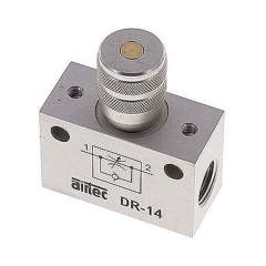 Airtec DR 14. Block-Drosselrückschlagventil, G 1/4", Präzisionsausführung