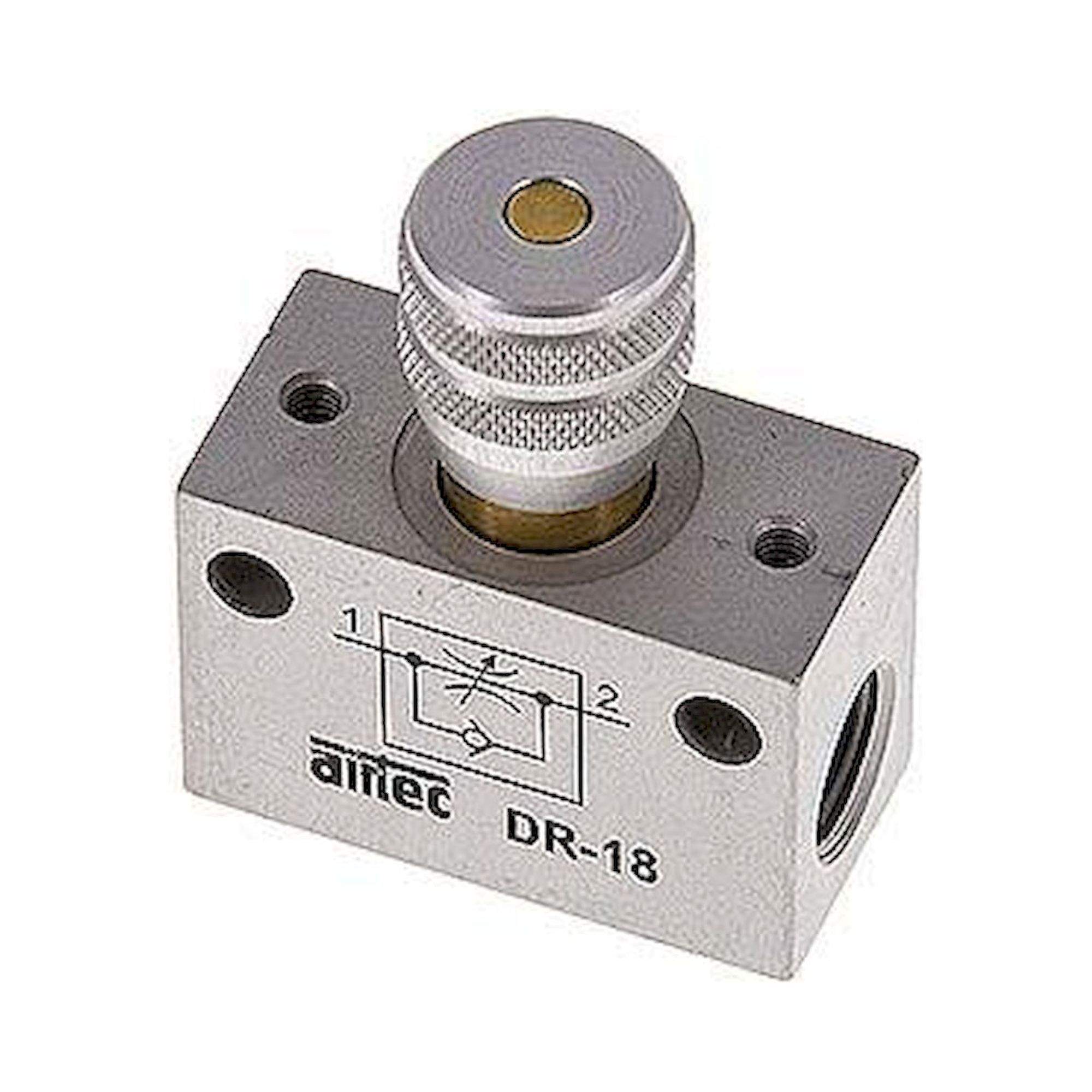 Airtec DR 18. Block-Drosselrückschlagventil, G 1/8", Präzisionsausführung