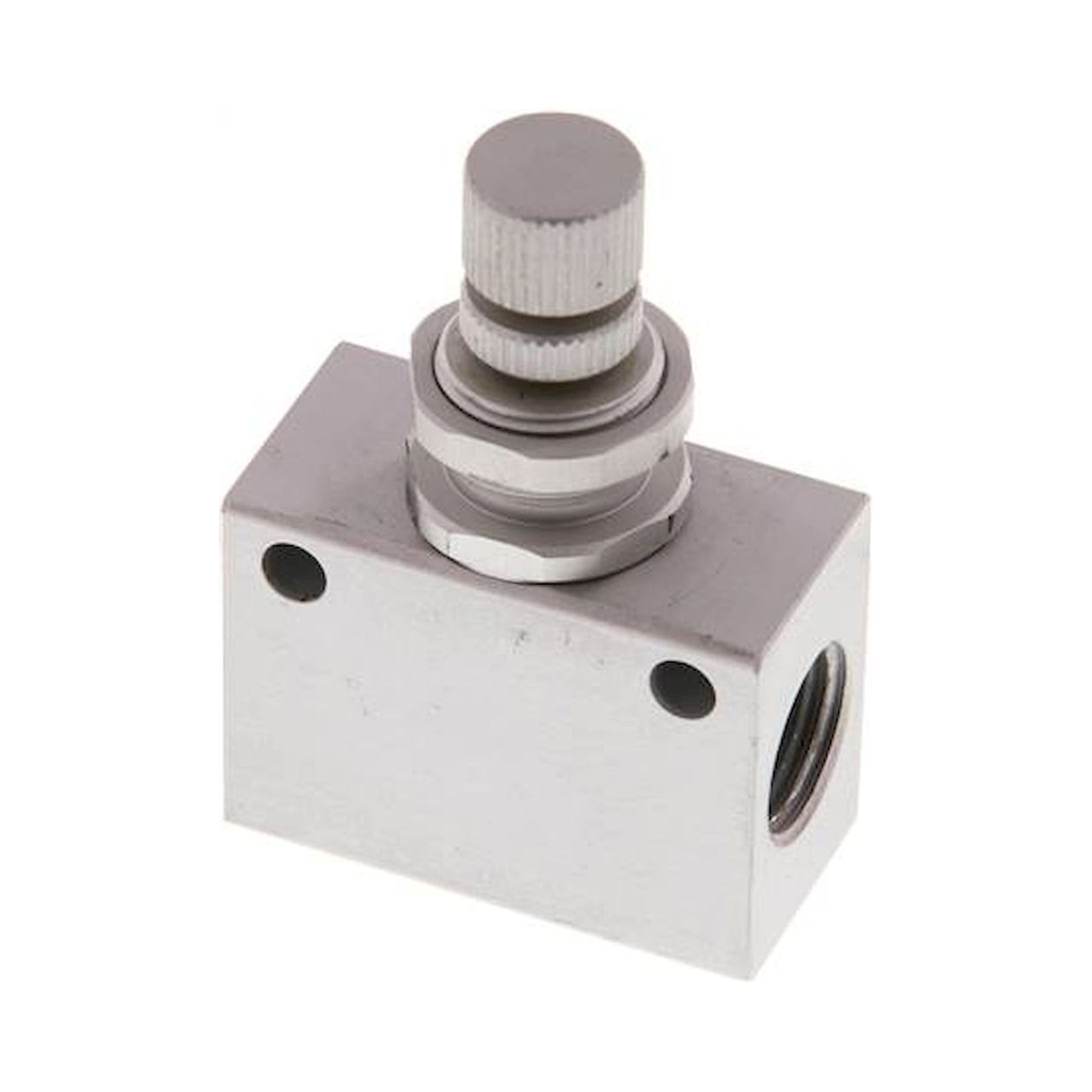 E.MC DRVE 14 C. Block-Drosselrückschlagventil, G 1/4", Kompakt