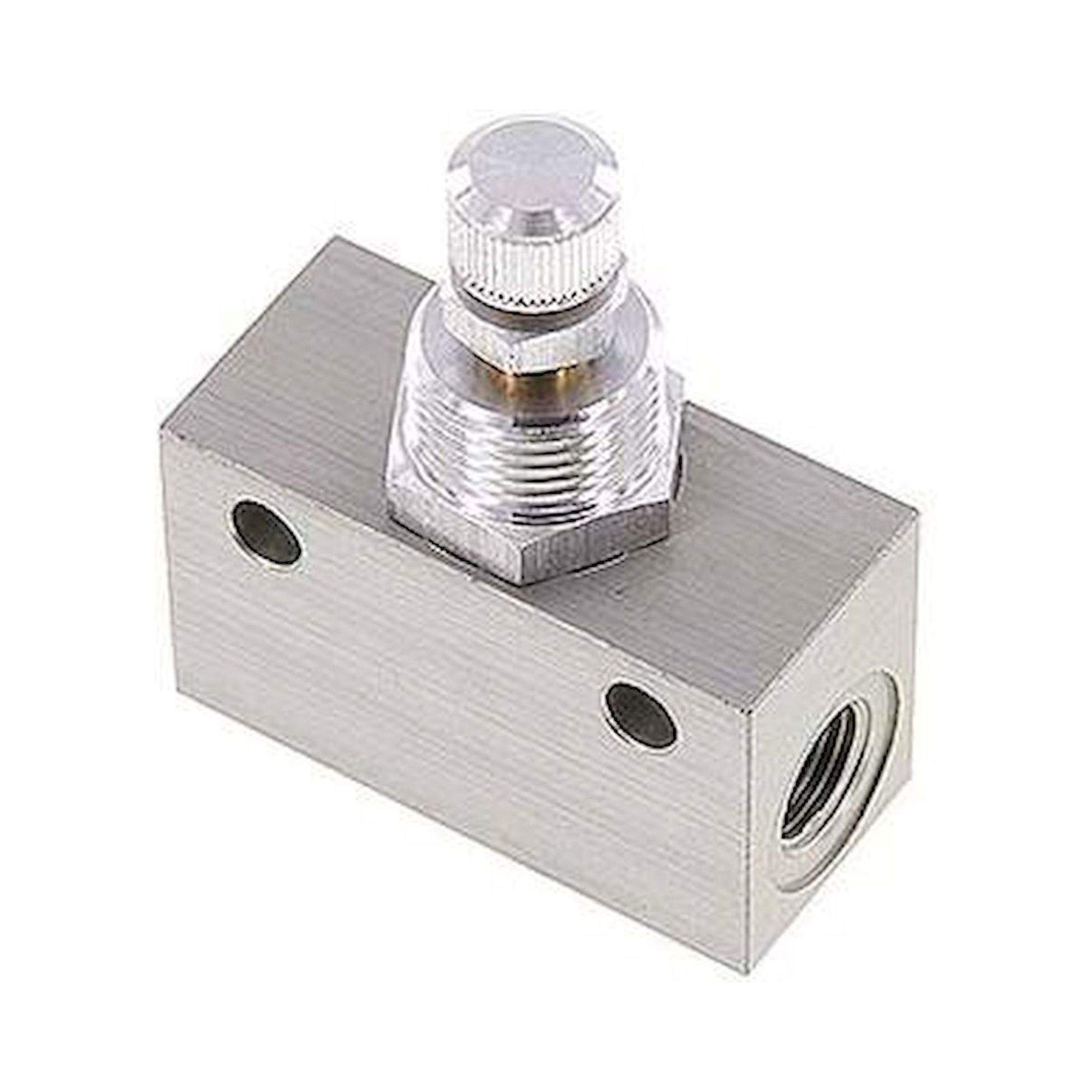 DRVE 14 E. Block-Drosselrückschlagventil, G 1/4", Standard