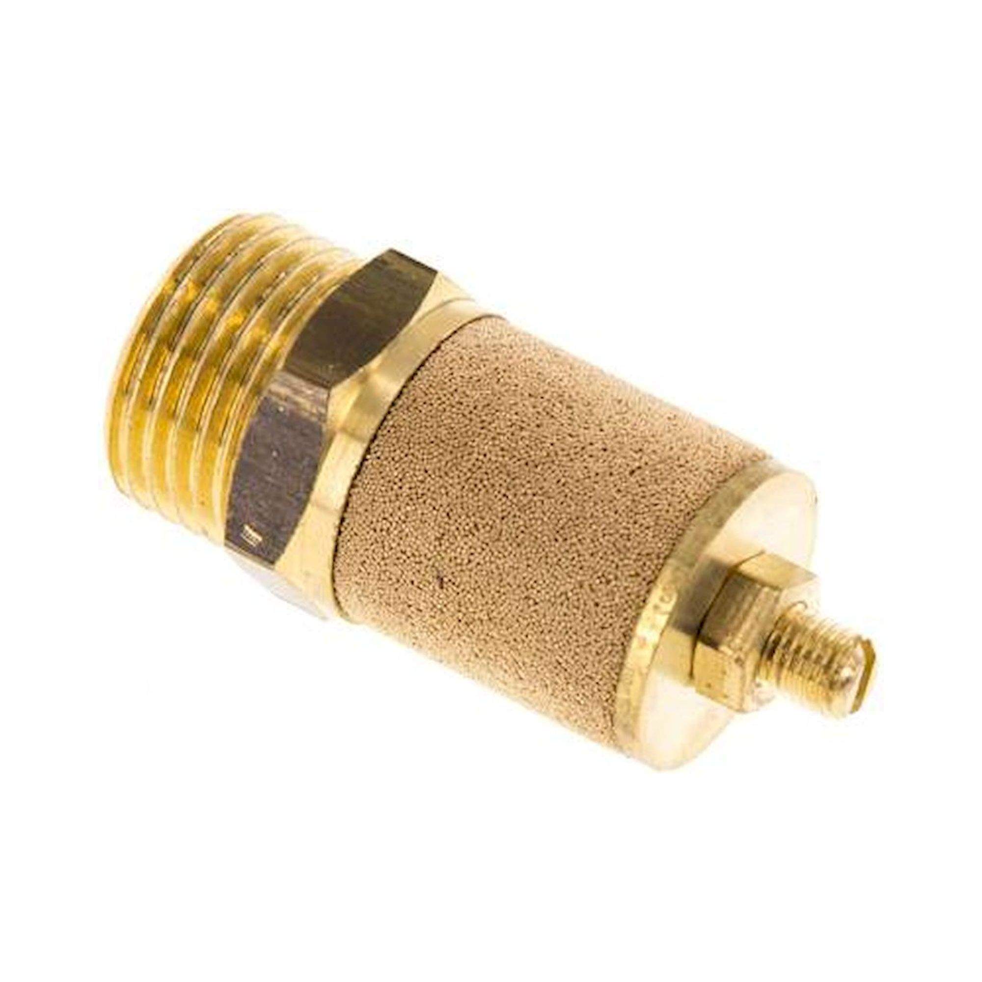 DS 12. Drosselschalldämpfer G 1/2", Messing