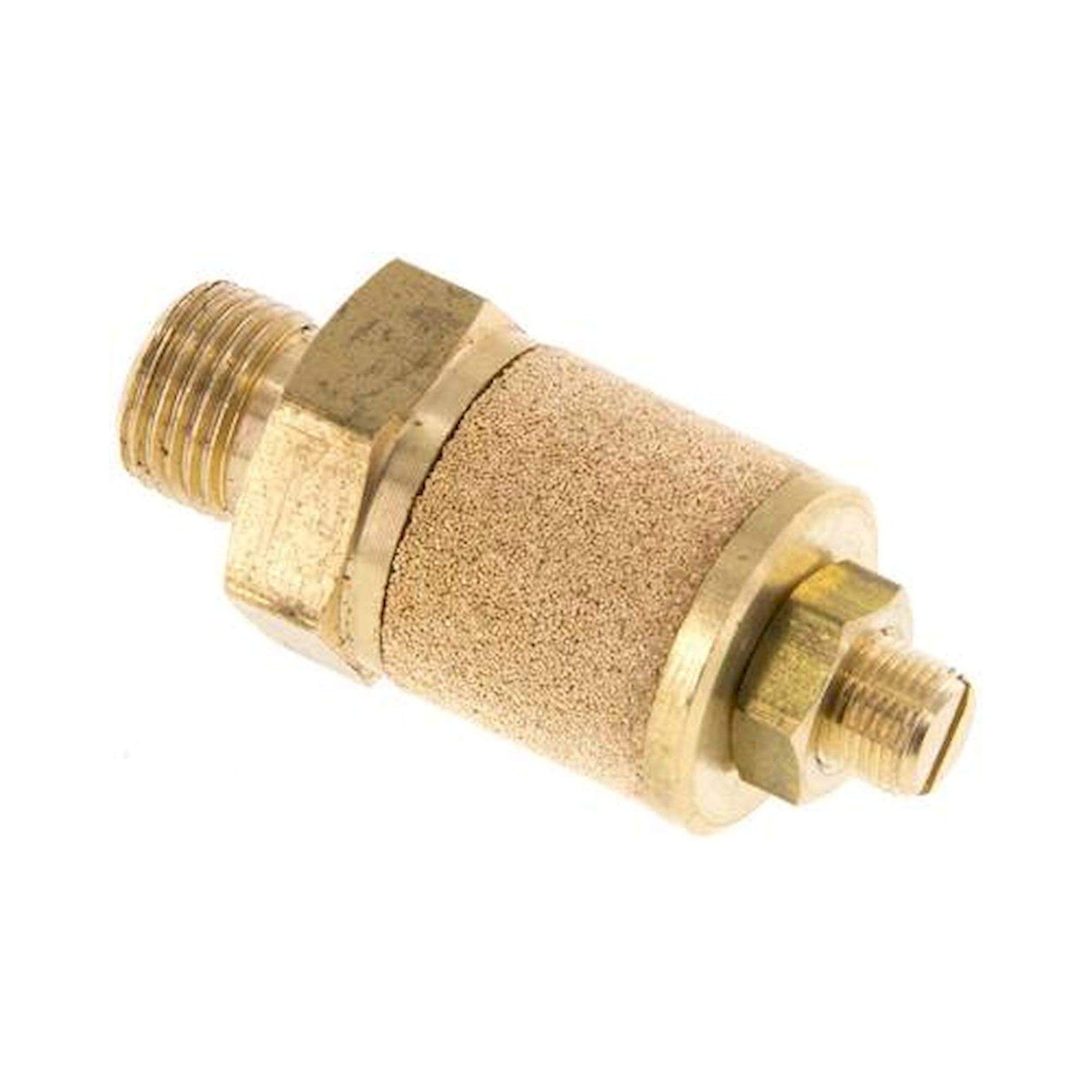 DS 18. Drosselschalldämpfer G 1/8", Messing