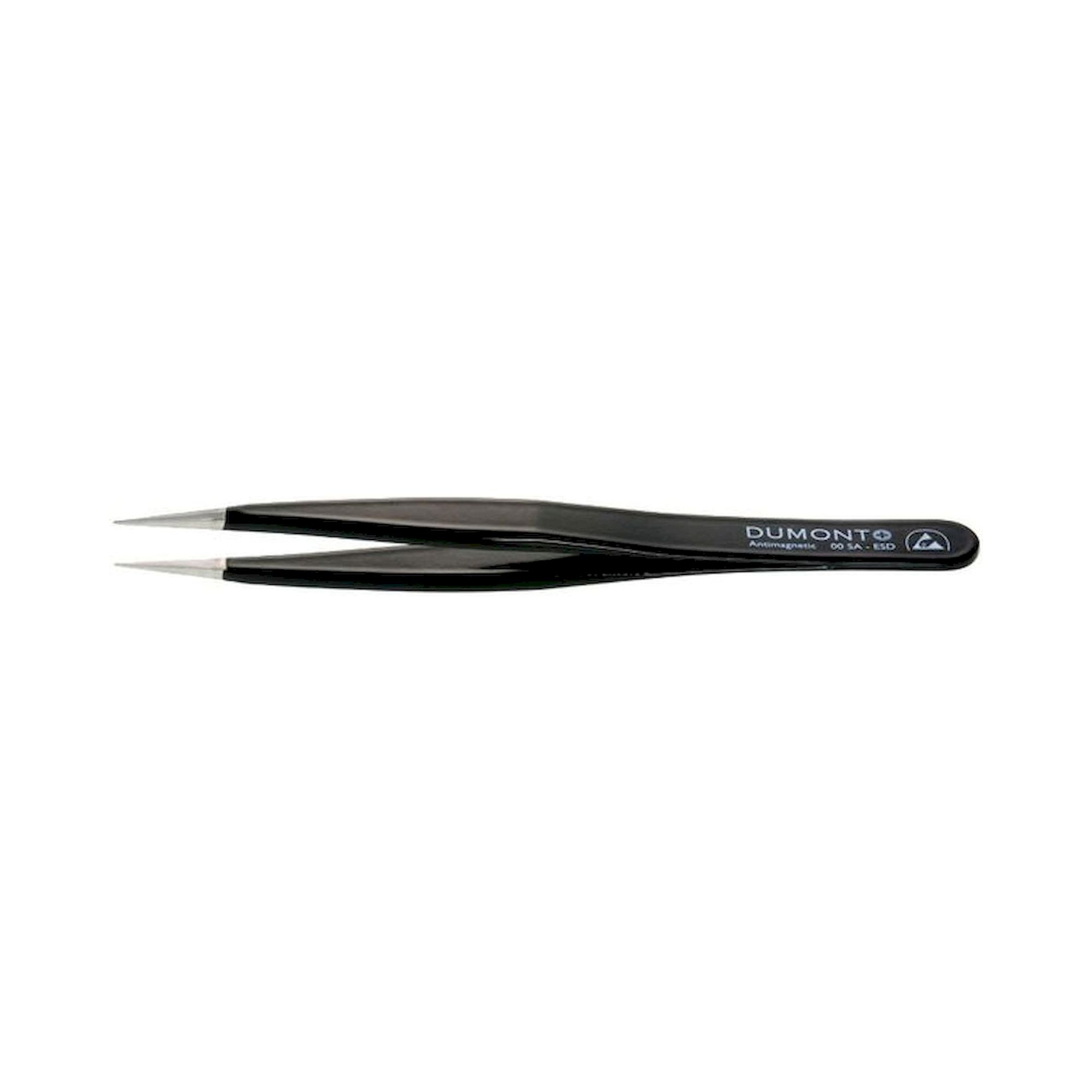 Dumont 0304-00SAESD-CO. ESD tweezers type 00, strong tips, thick handles, amagnetic steel