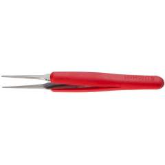 Dumont 0304-2ASAESD-ET1. Tweezers Ergo ESD Type 2A, flat ro with tips, amagnetic steel