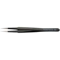 Dumont 0304-2SAESD-CO. ESD tweezers type 2, strong tips, amagnetic steel