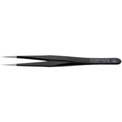 Dumont 0304-3SAESD-CO. ESD tweezers type 3, fine tips, amagnetic steel