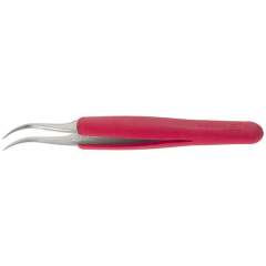 Dumont 0304-7SAESD-ET1. Tweezers Ergo ESD Type 7, fine, sickle-shaped tips, amagnetic steel