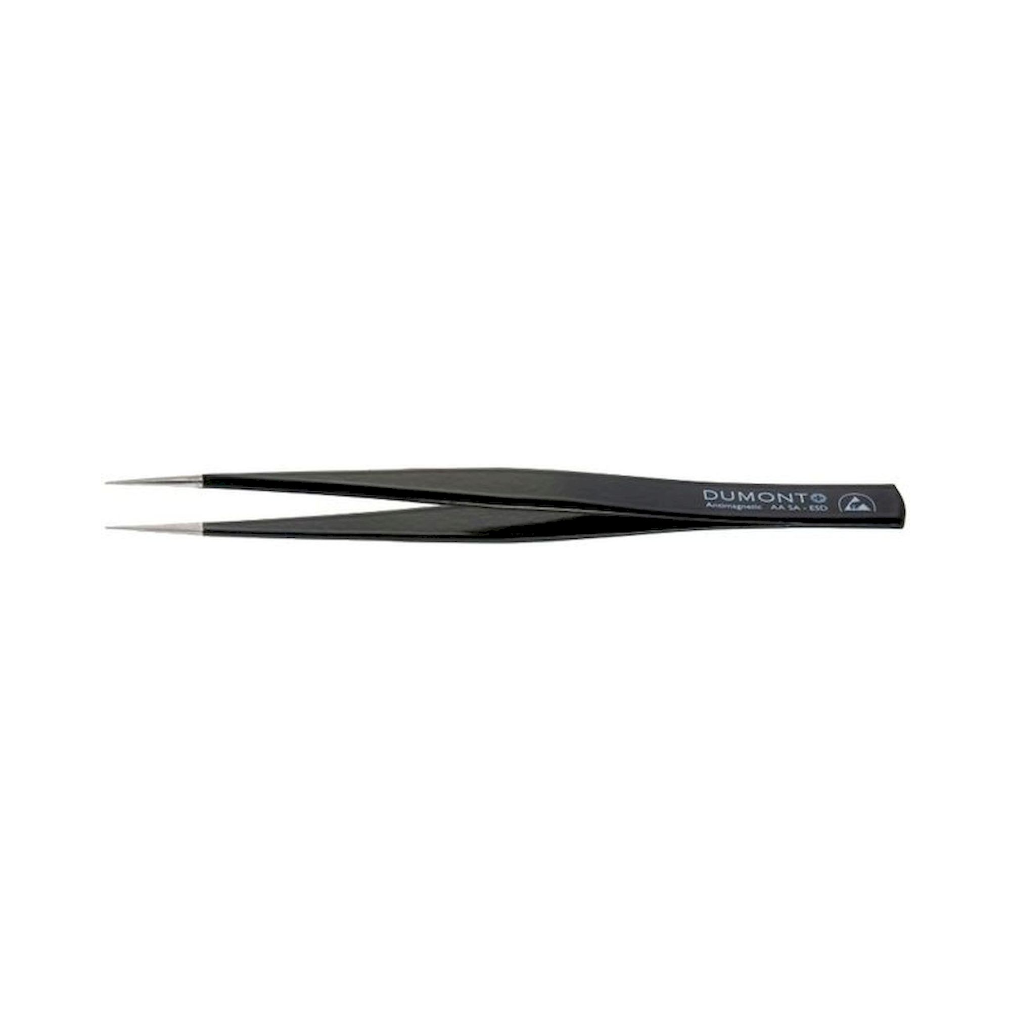 Dumont 0304-AASAESD-CO. Tweezers ESD type AA, strong tips, amagnetic steel