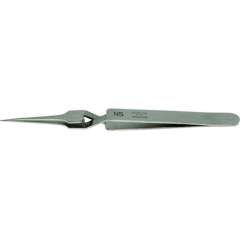 Dumont 0304-N5-PO. Self-closing tweezers type 5, very fine tips, amagnetic steel