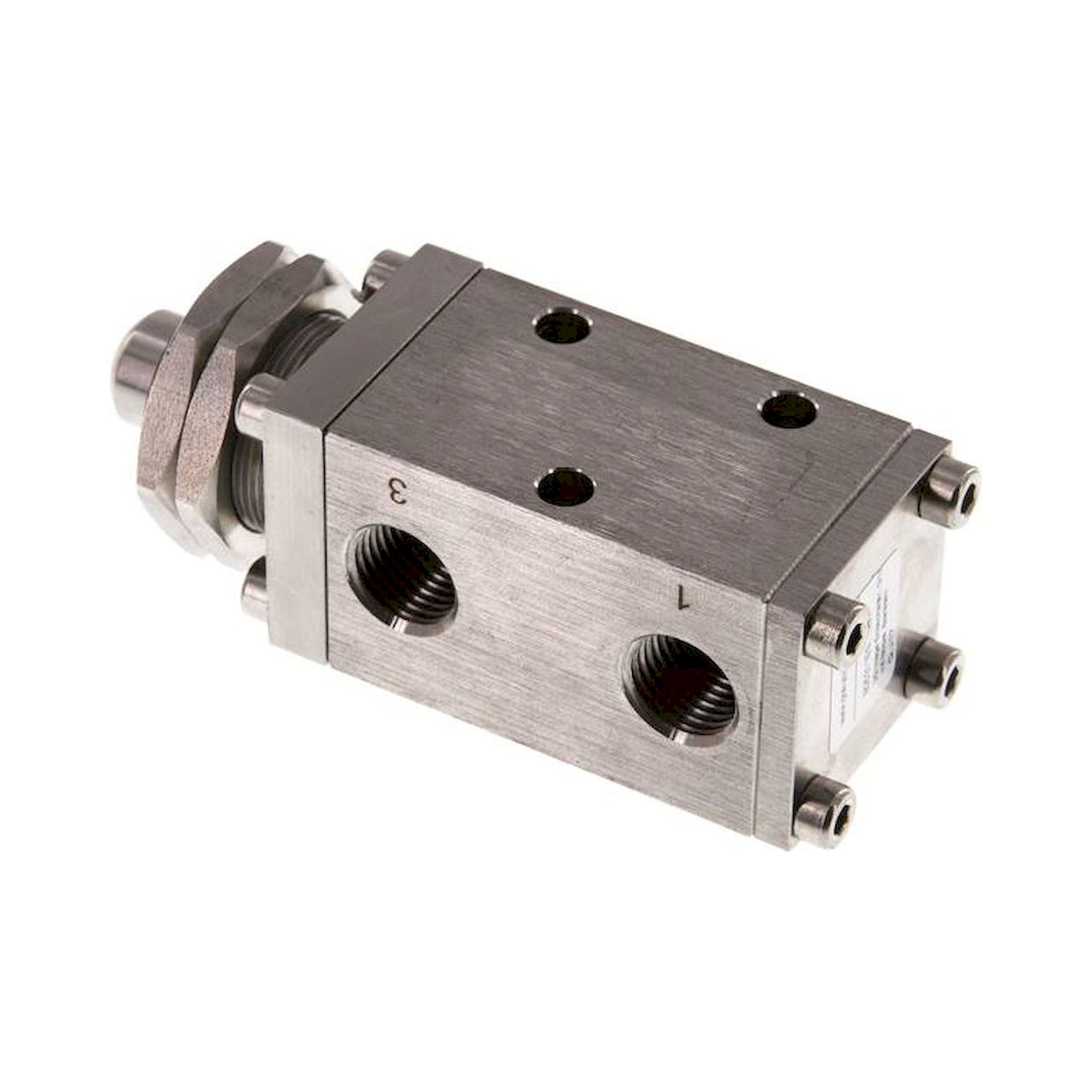 E 05 311 ES. 3/2-Wege (NC/NO)-Endschalter, G 1/4", Nocke, Edelstahl