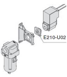 SMC E300-N04-A. Piping Adapter - E*00-A