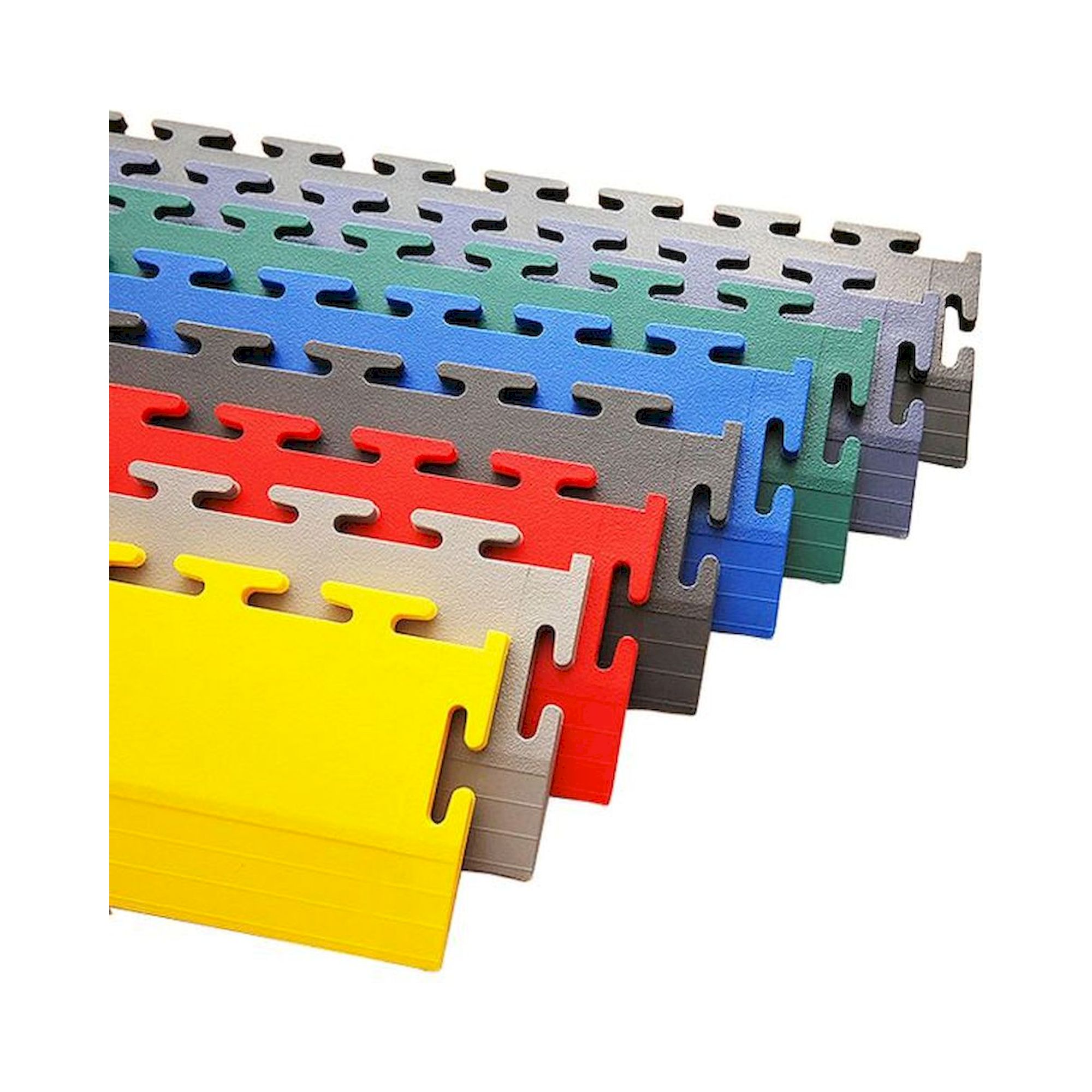 Ecotile E57.401/1. PVC floor ramp, green, 1 piece, 7 mm > 1 mm, 500x70 mm