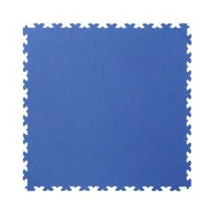 ECOTILE X500-7-501. PVC tile X-LOG, blue, smooth, 500x500x7 mm, 4 pieces