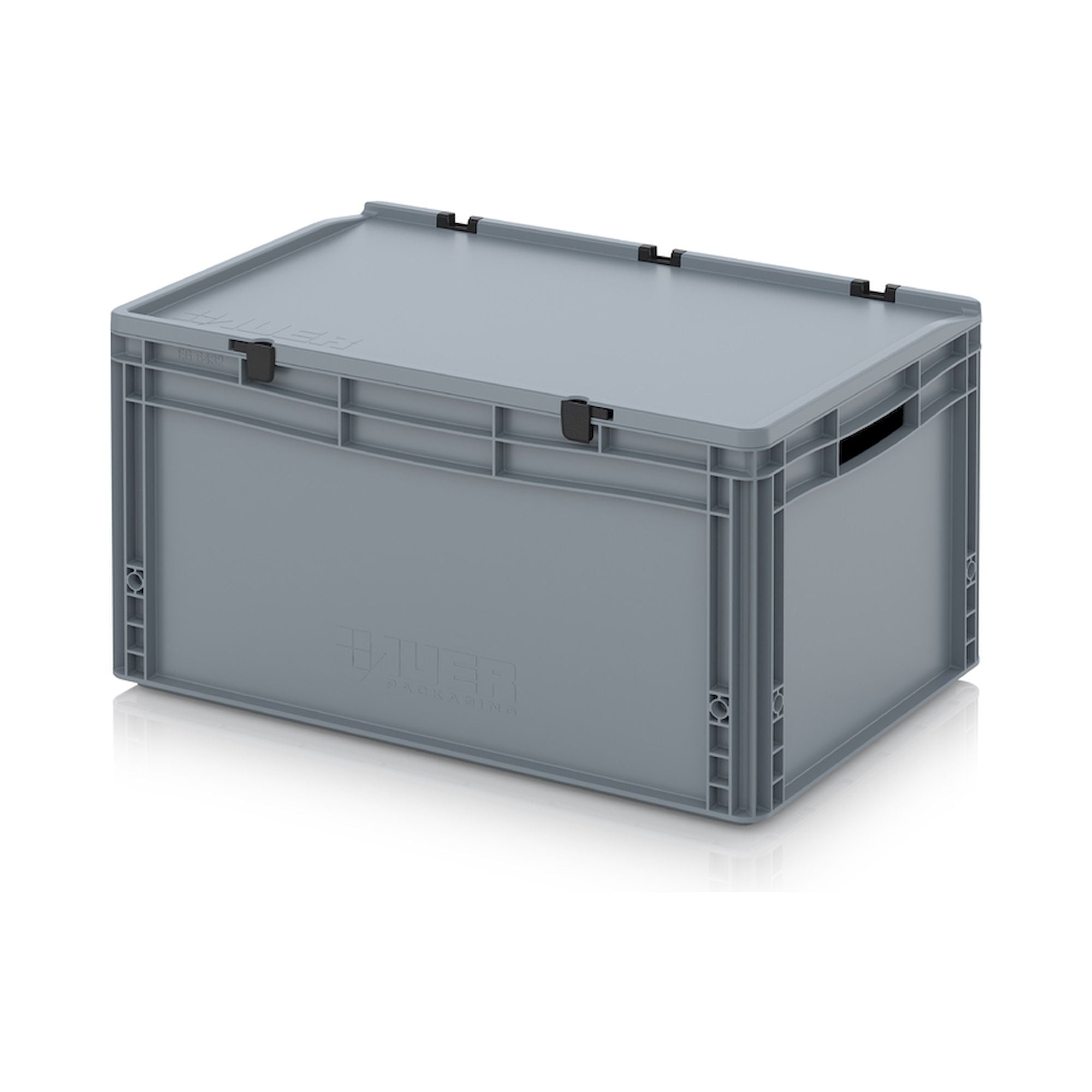 ED 64/32. Euro containers with hinge lid, 60x40x33,5 cm