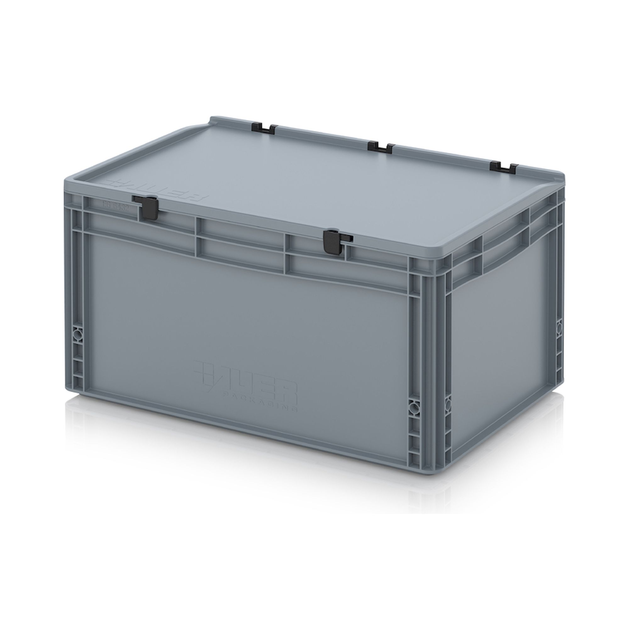 ED 64/32 HG. Euro containers with hinge lid, 60x40x33,5 cm