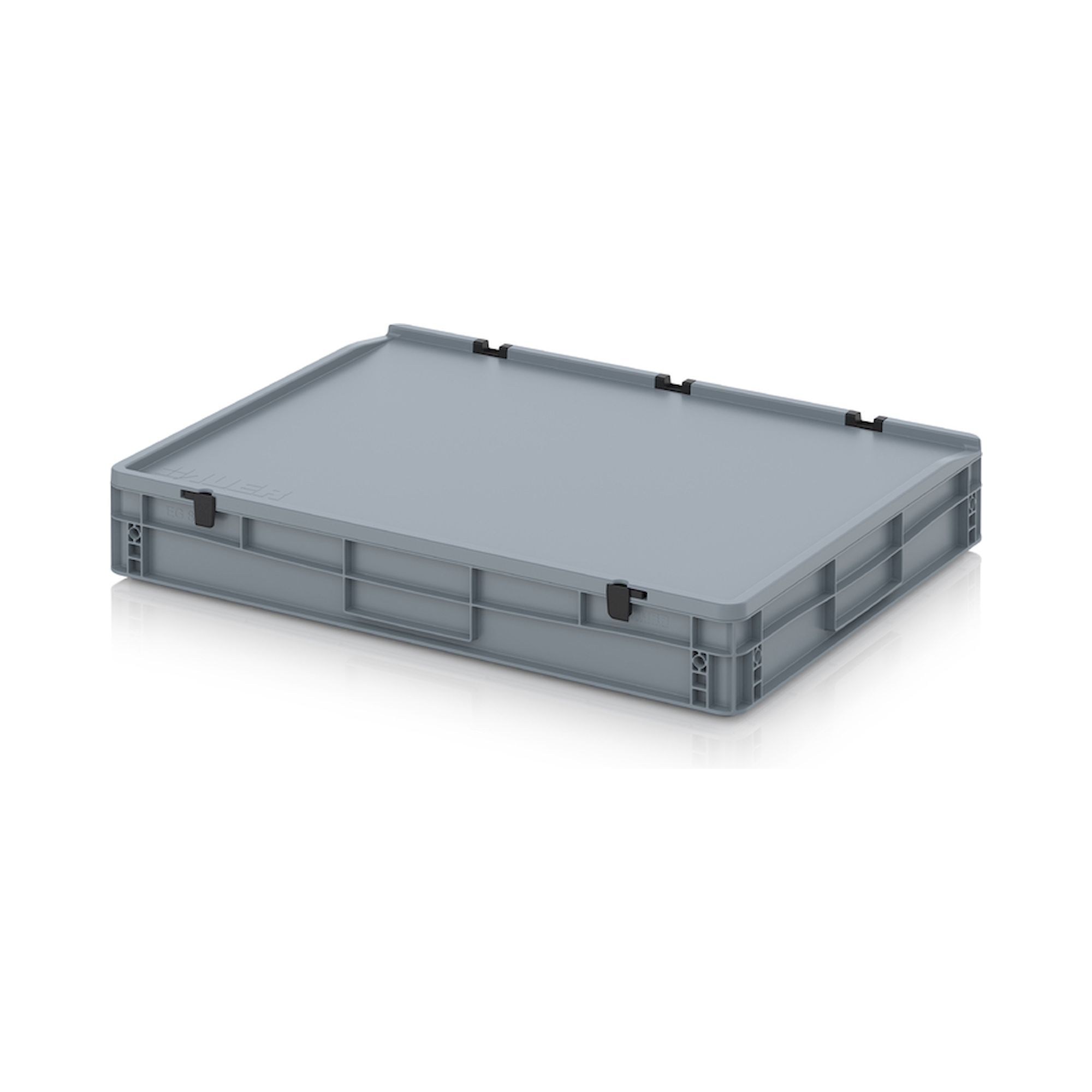 ED 86/12 HG. Euro containers with hinge lid, 80x60x13,5 cm
