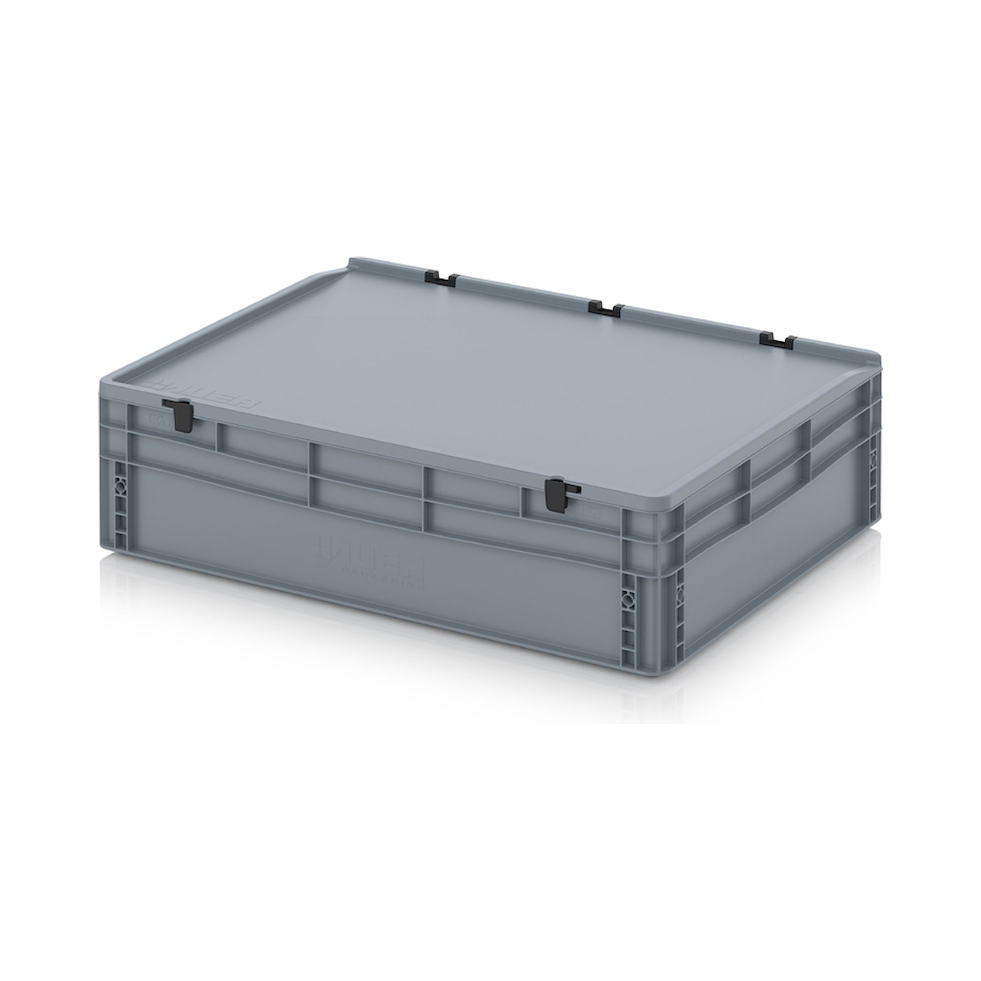 ED 86/22 HG. Euro containers with hinge lid, 80x60x23,5 cm