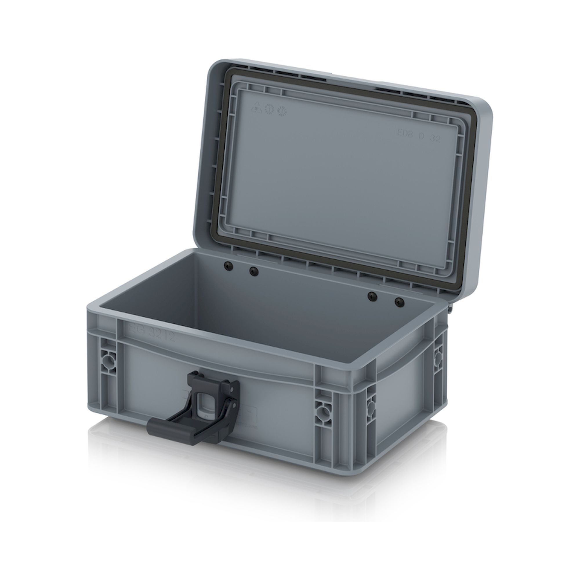 Auer EDP 32/12 HG. Eurobehälter mit Scharnierdeckel Pro