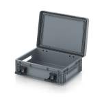 EDP 43/12. Eurobehälter mit Scharnierdeckel Pro, 40x30x13,5 cm