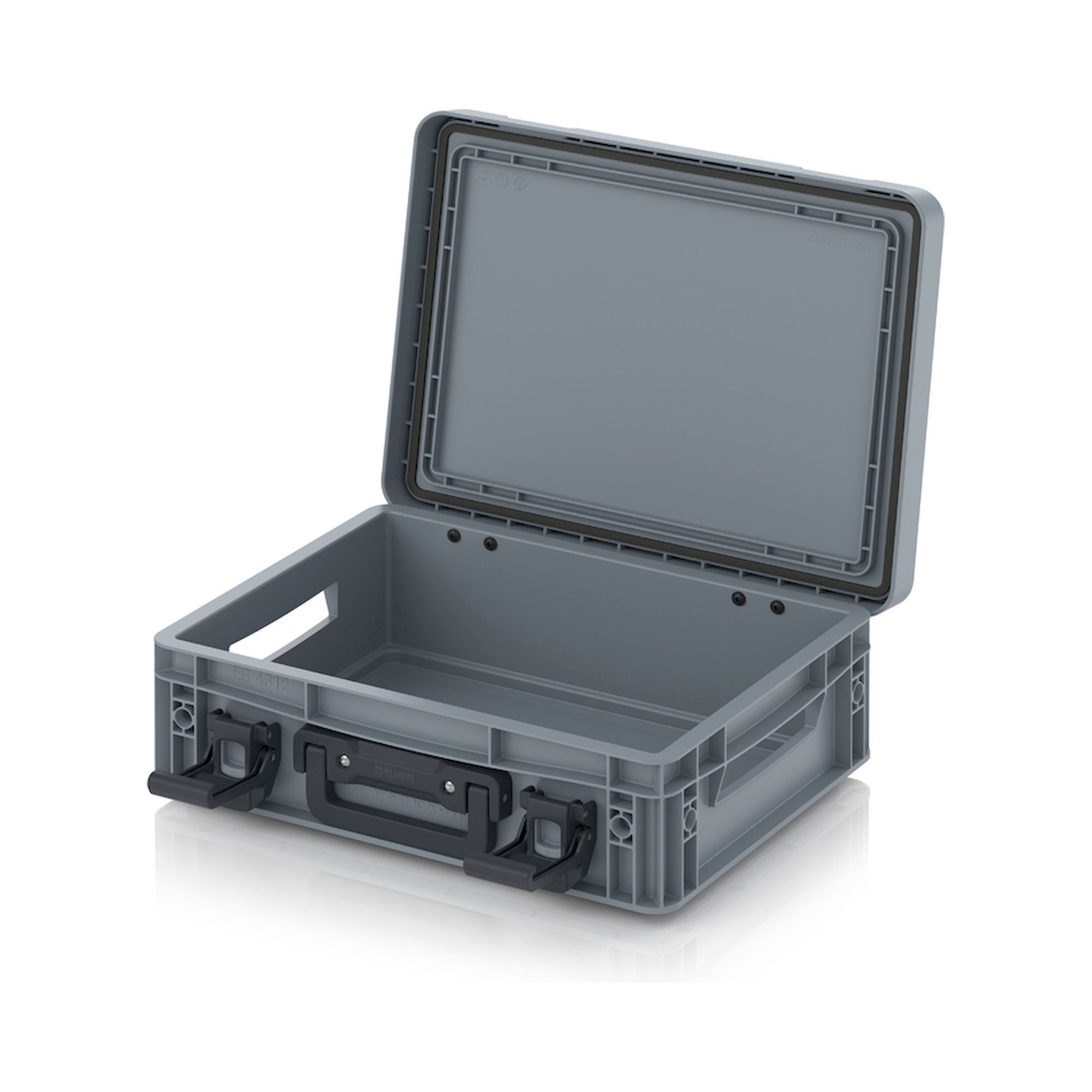 EDP 43/12 1G. Eurobehälter mit Scharnierdeckel Pro, 40x30x13,5 cm