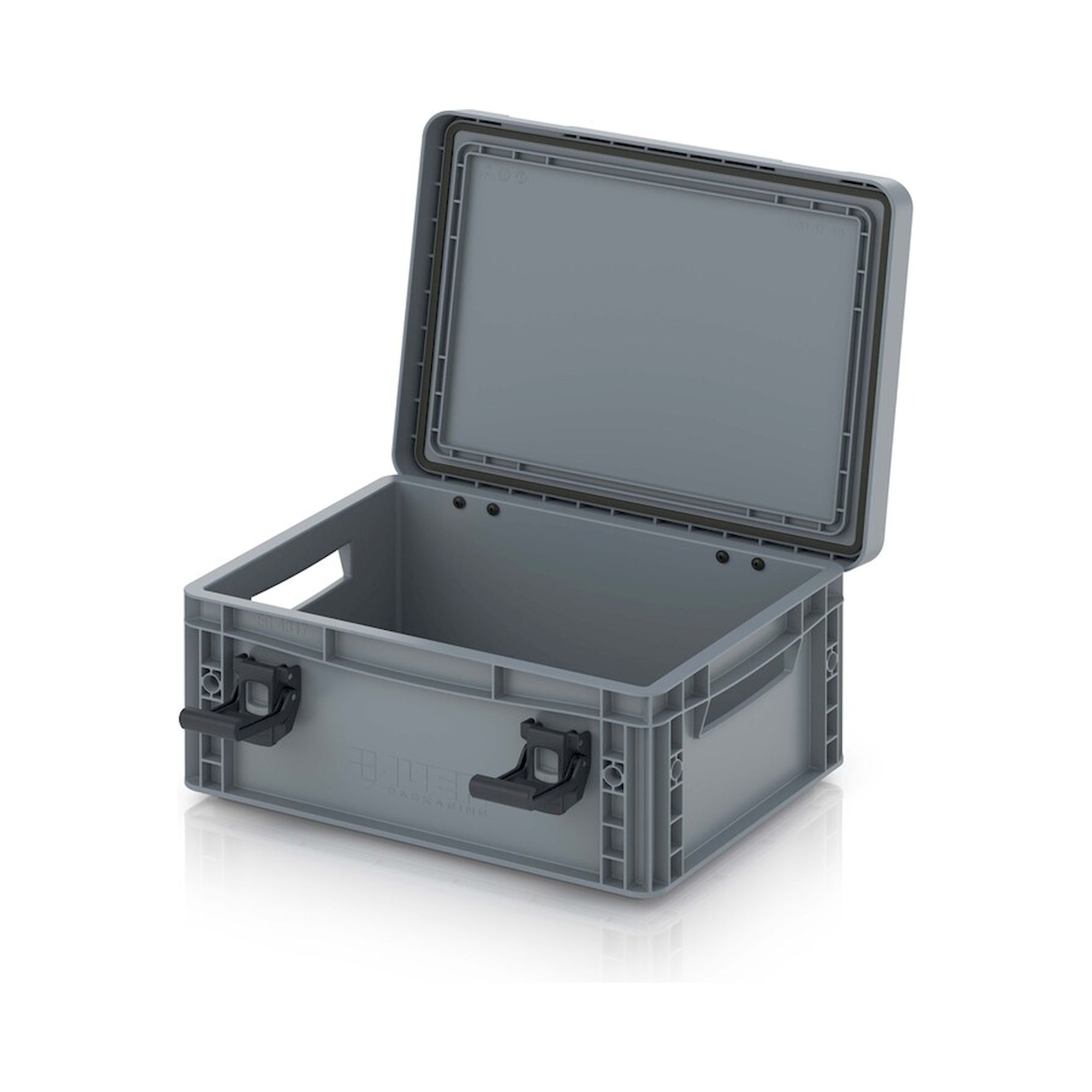 EDP 43/17. Eurobehälter mit Scharnierdeckel Pro, 40x30x18,5 cm