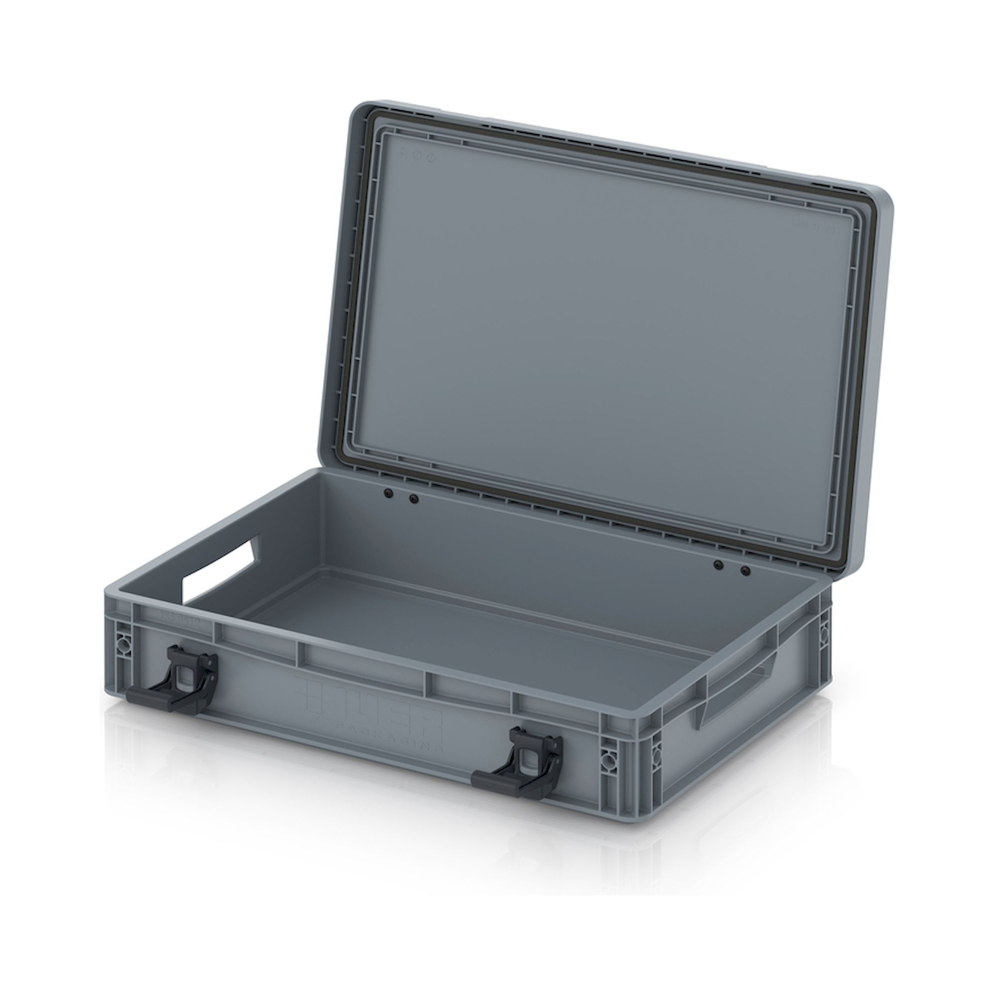 EDP 64/12. Eurobehälter mit Scharnierdeckel Pro, 60x40x13,5 cm