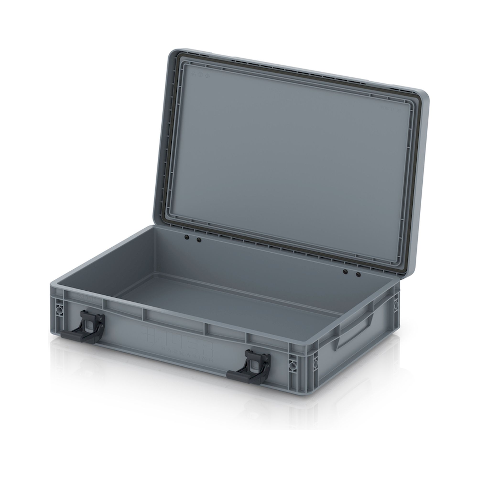 EDP 64/12 HG. Eurobehälter mit Scharnierdeckel Pro, 60x40x13,5 cm