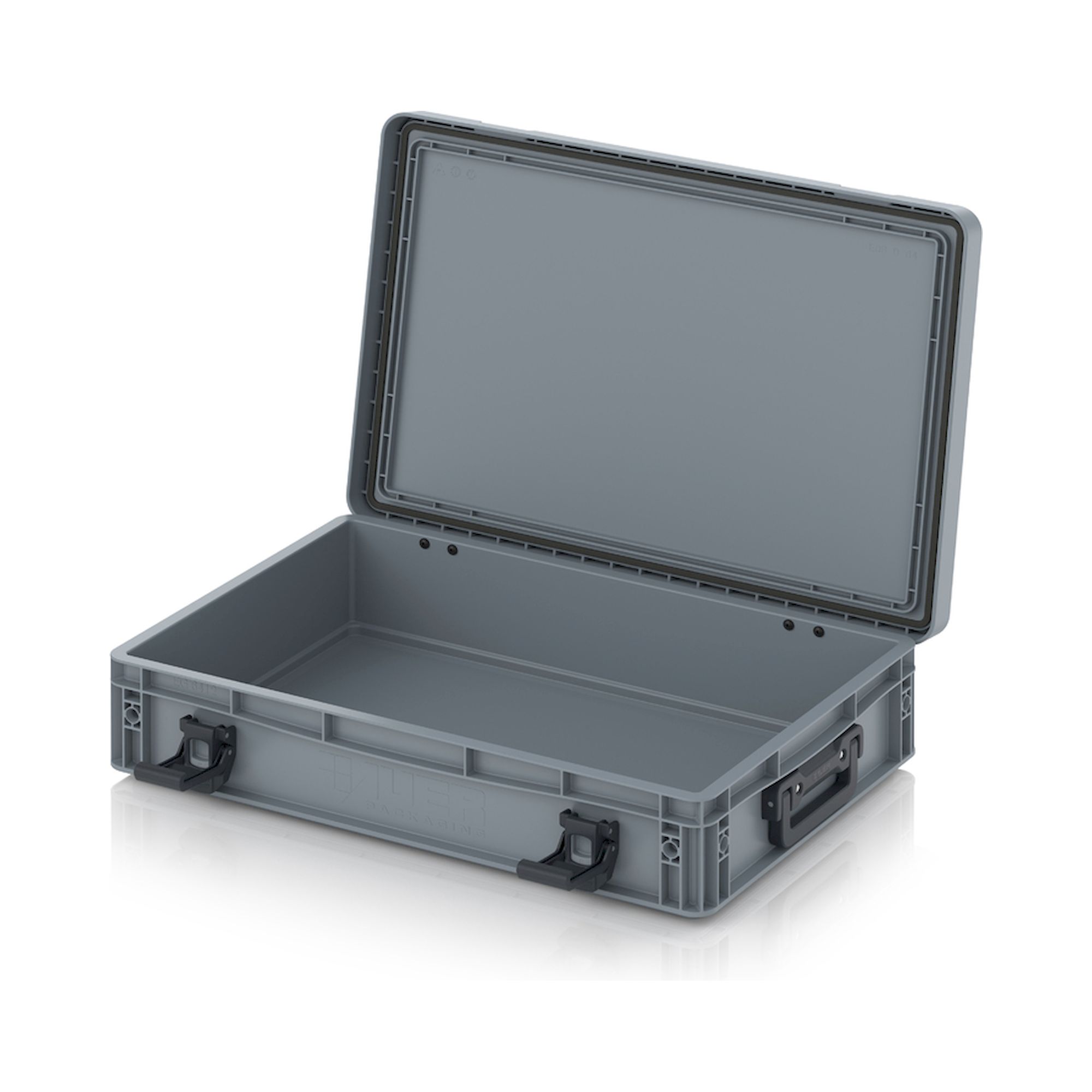 EDP 64/12 HG 2G. Eurobehälter mit Scharnierdeckel Pro, 60x40x13,5 cm